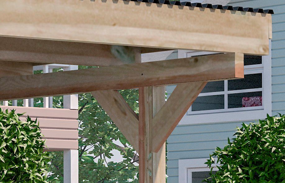 weka Doppelcarport 616 A, BxT: 500x500 cm, 217 cm Einfahrtshöhe, mit Rundbogen wahlweise links- oder rechts montierbar