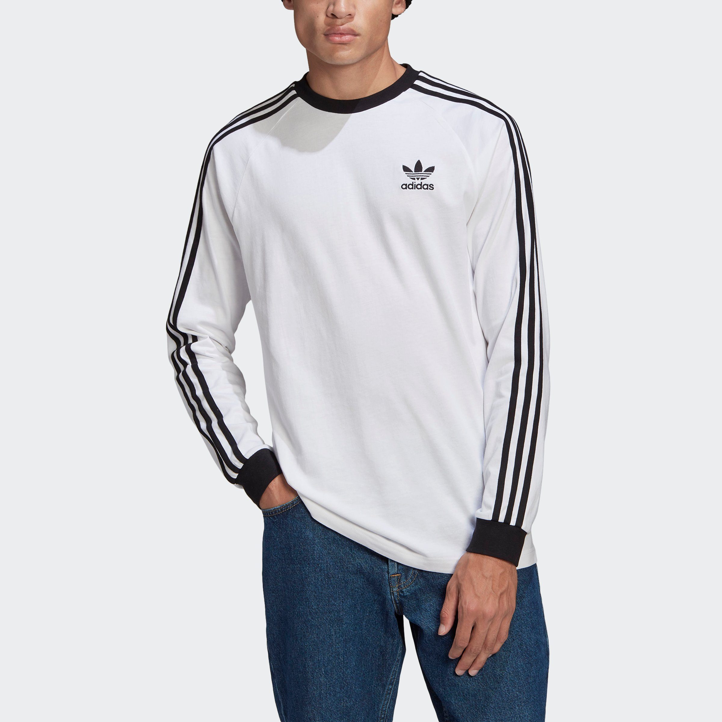 LONGSLEEVE ADICOLOR CLASSICS Originals WHITE Langarmshirt 3-STREIFEN adidas