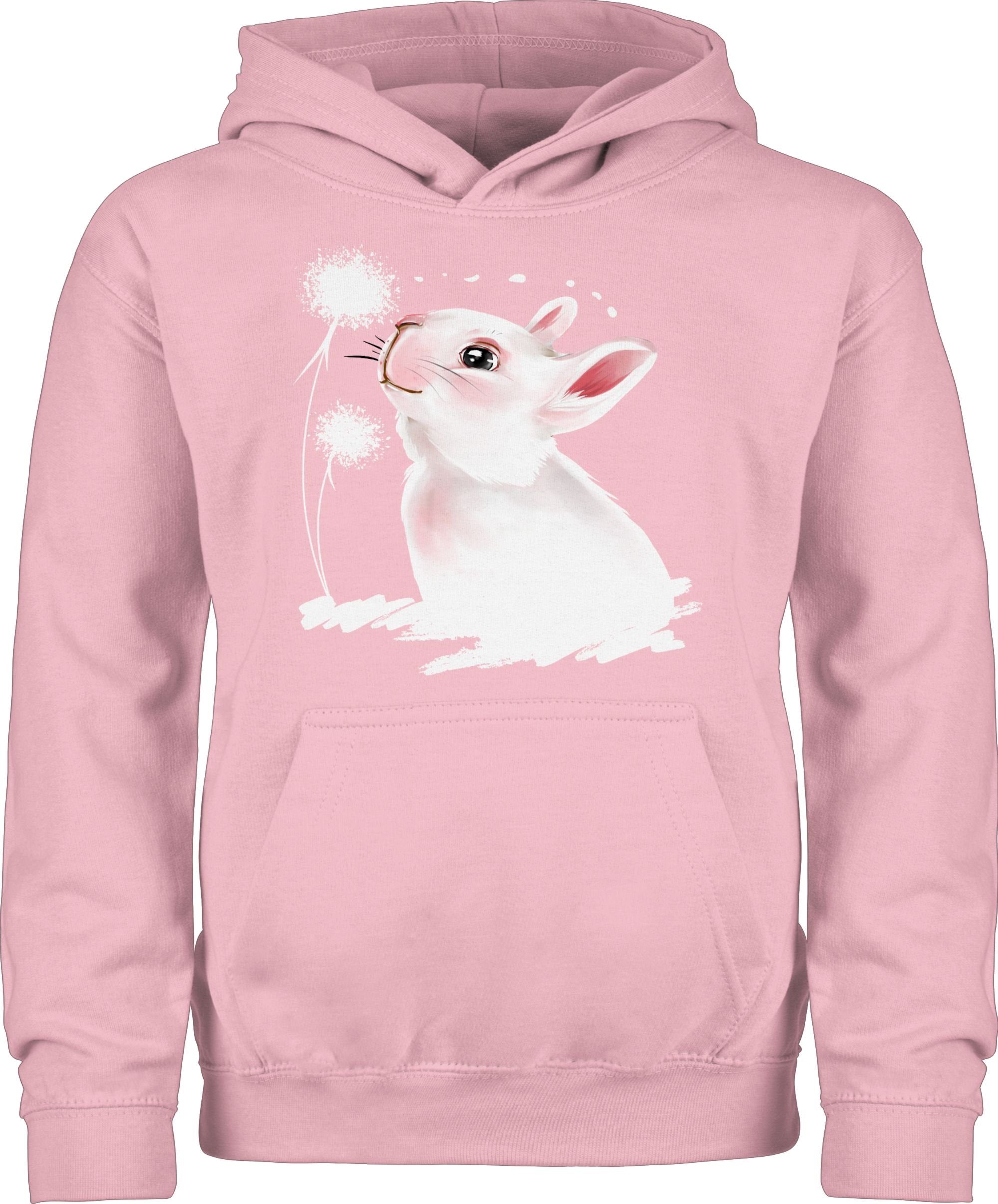 1 mit Ostern Pusteblume Geschenk Hoodie Hellrosa Shirtracer Hase