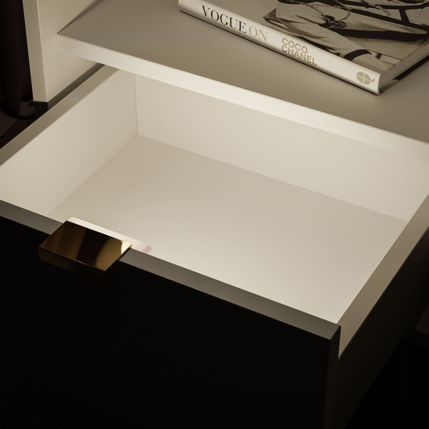 Lookway Nachttisch ALDO mit LED-Beleuchtung (1x Nachttisch), Breite: 38 cm