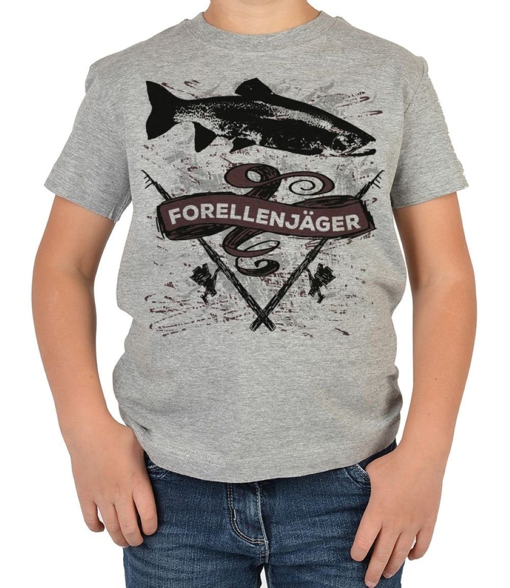 Tini - Shirts T-Shirt Kinder Angler Motiv Shirt Sprüche / Motiv Angler Kindershirt: Forellenjäger