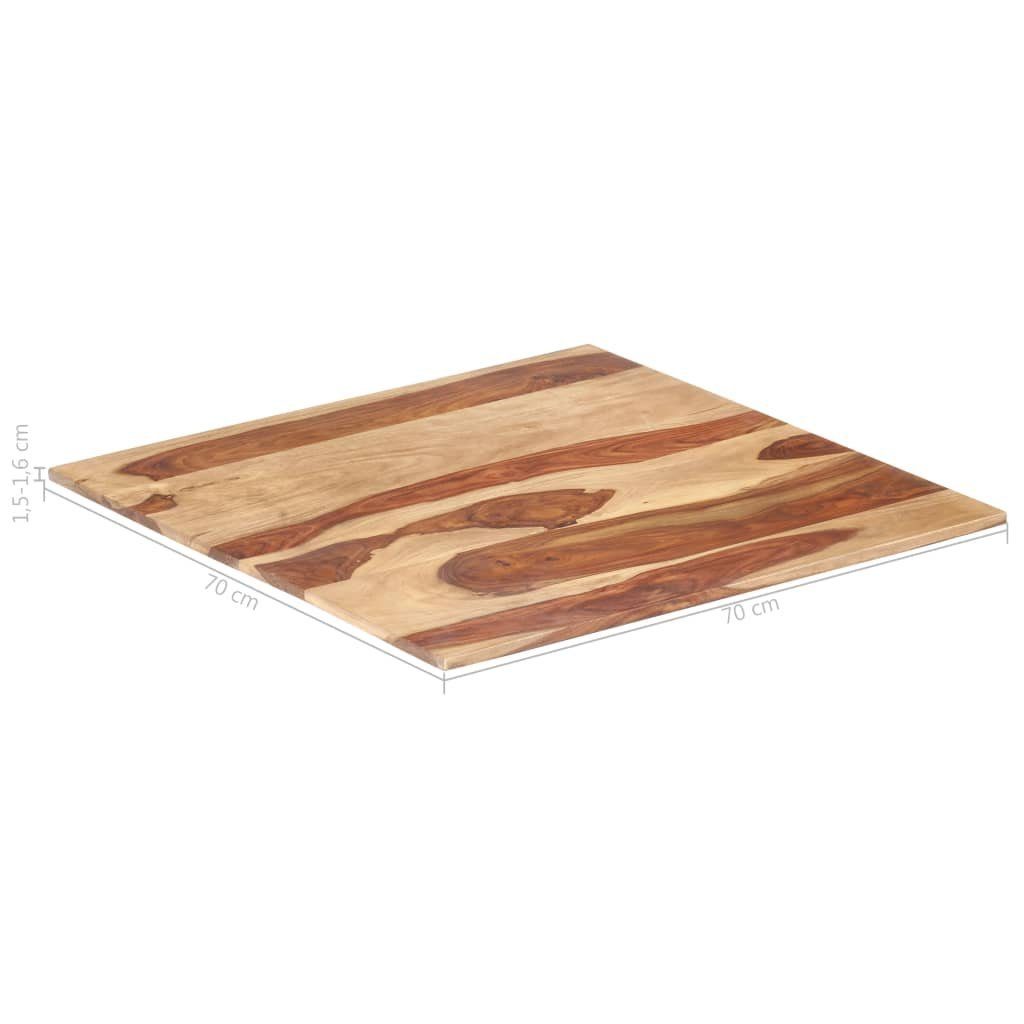 15-16 vidaXL St) 70×70 Massivholz (1 cm Palisander mm Tischplatte Tischplatte