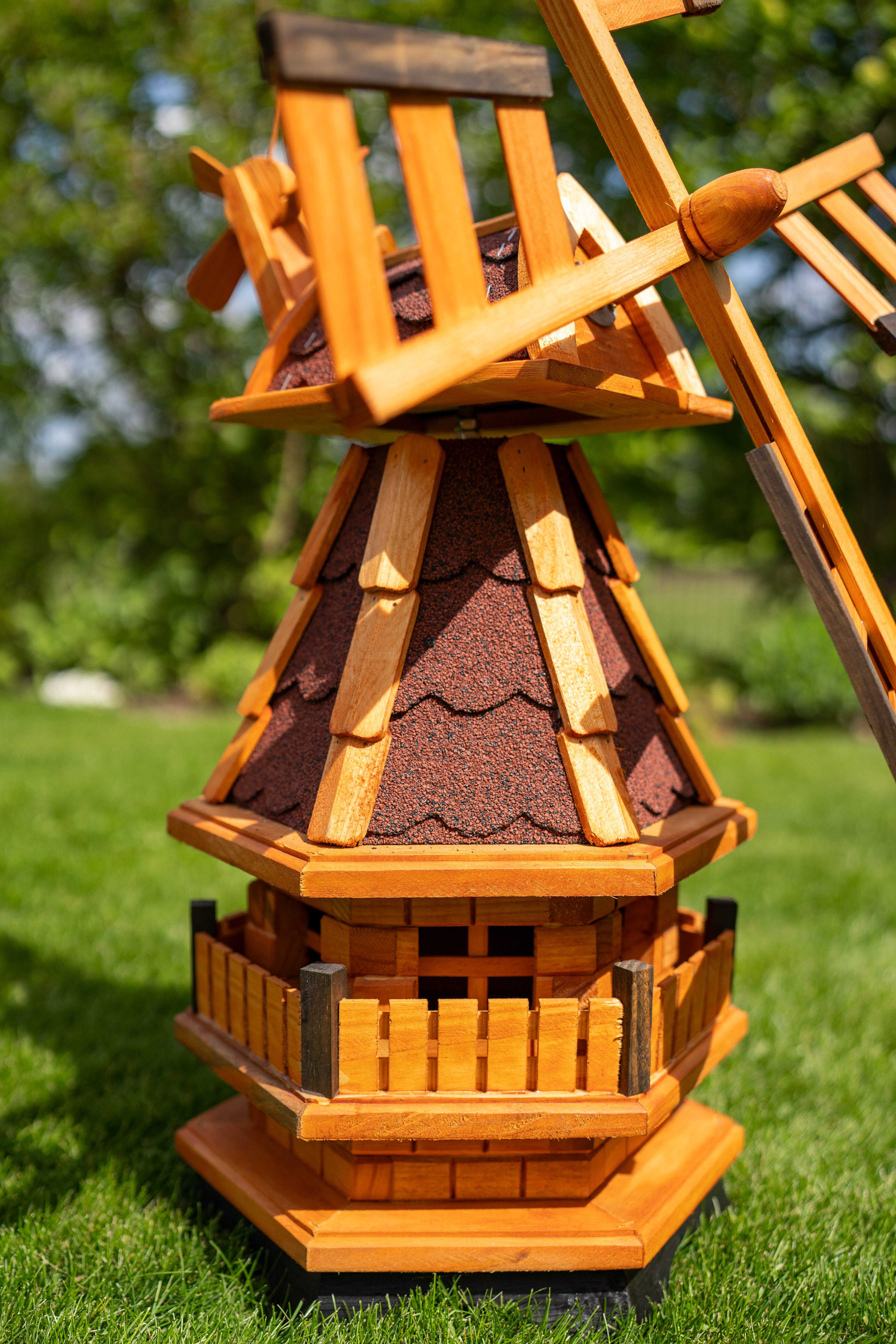 DSH DEKO SHOP HANNUSCH Gartenfigur Windmühle norddeutscher Art ab 80 cm in verschiedenen Varianten – Bild 4 von 5