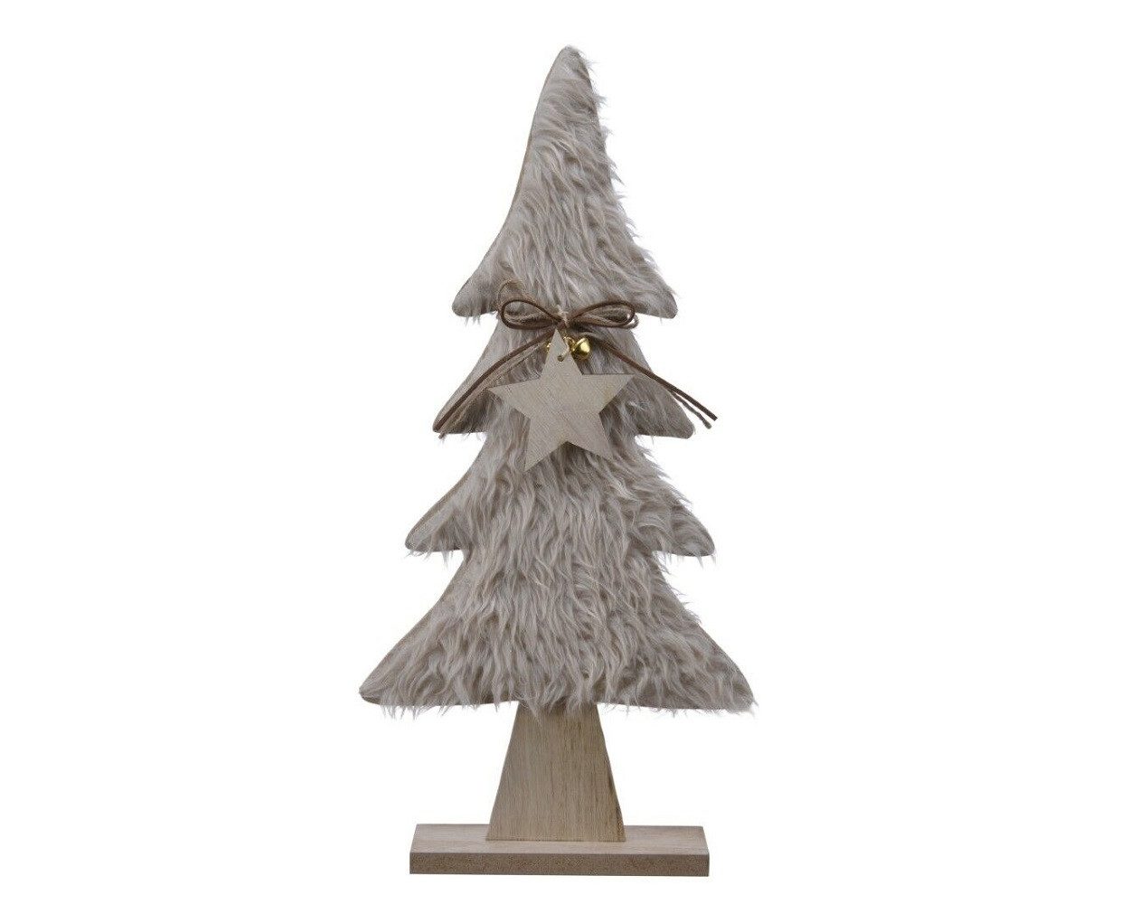 Dekobaum Weihnachtsbaum Christbaum Tannenbaum Dekoration Holz beige H 44 cm