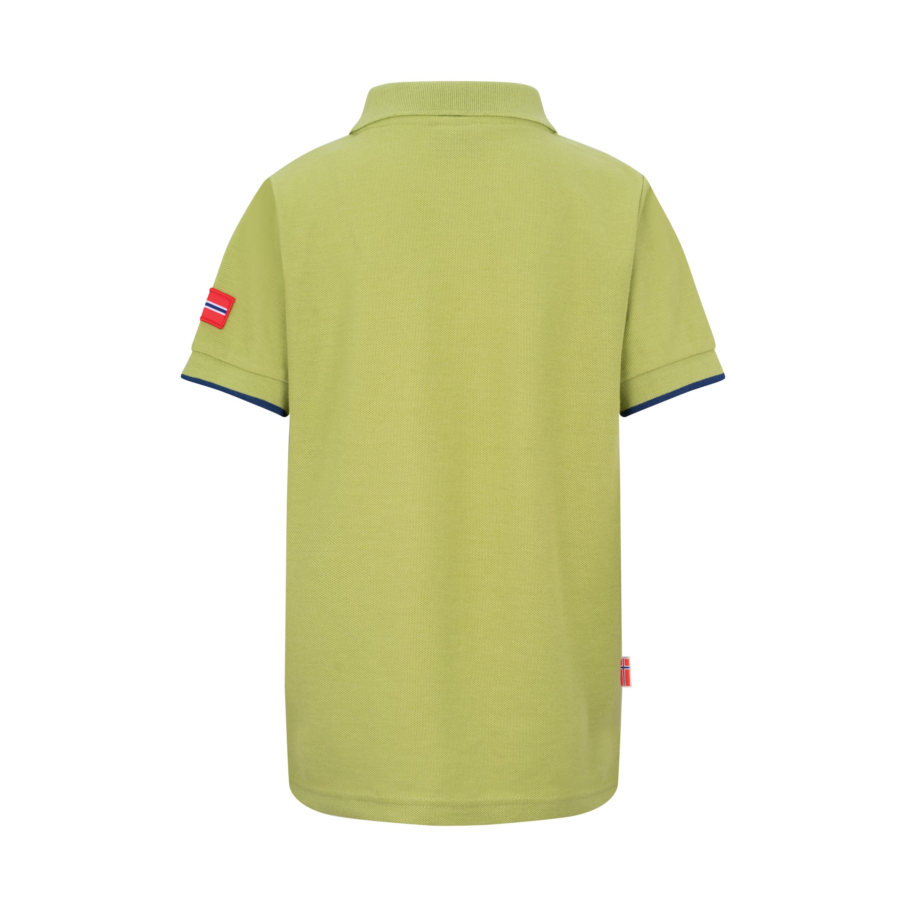 Kiwigrün/Mystikblau TROLLKIDS XT Poloshirt Bergen