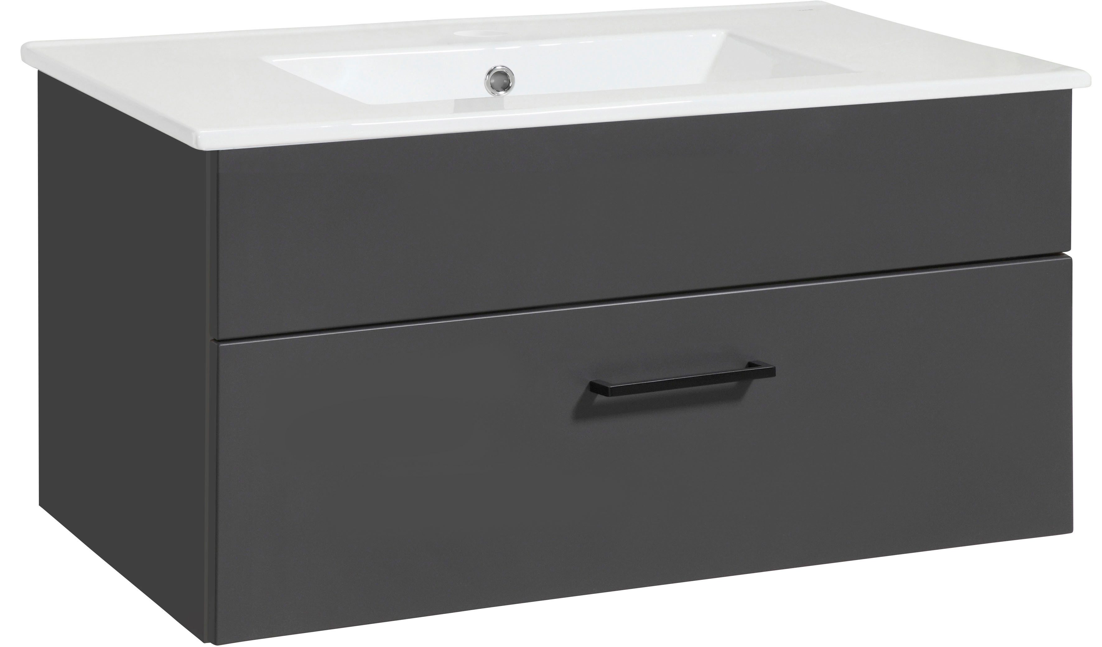 welltime Waschtisch Trento Light mit Keramik-Auflagebecken, 1 feste Blende günstig online kaufen