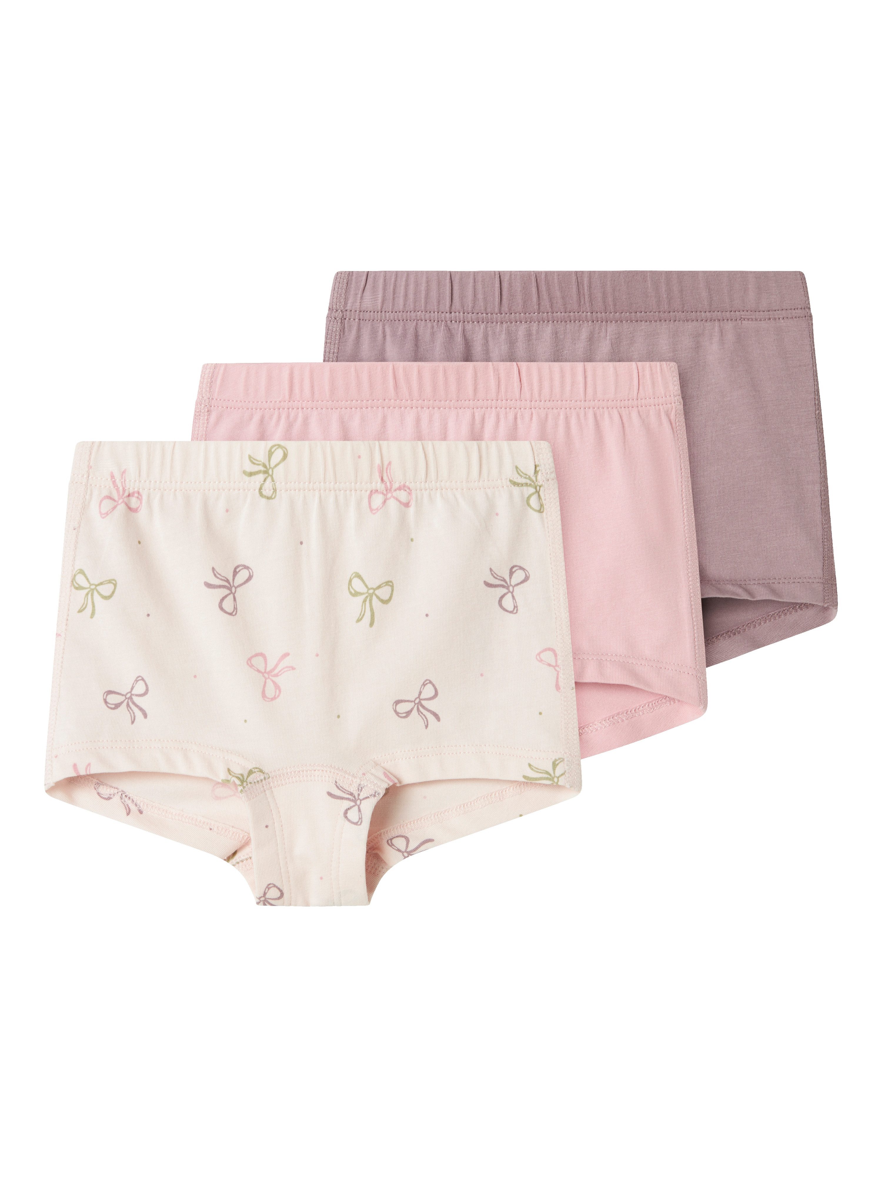 Boxershorts NMFTIGHTS 3P BARELY PINK BOW NOOS