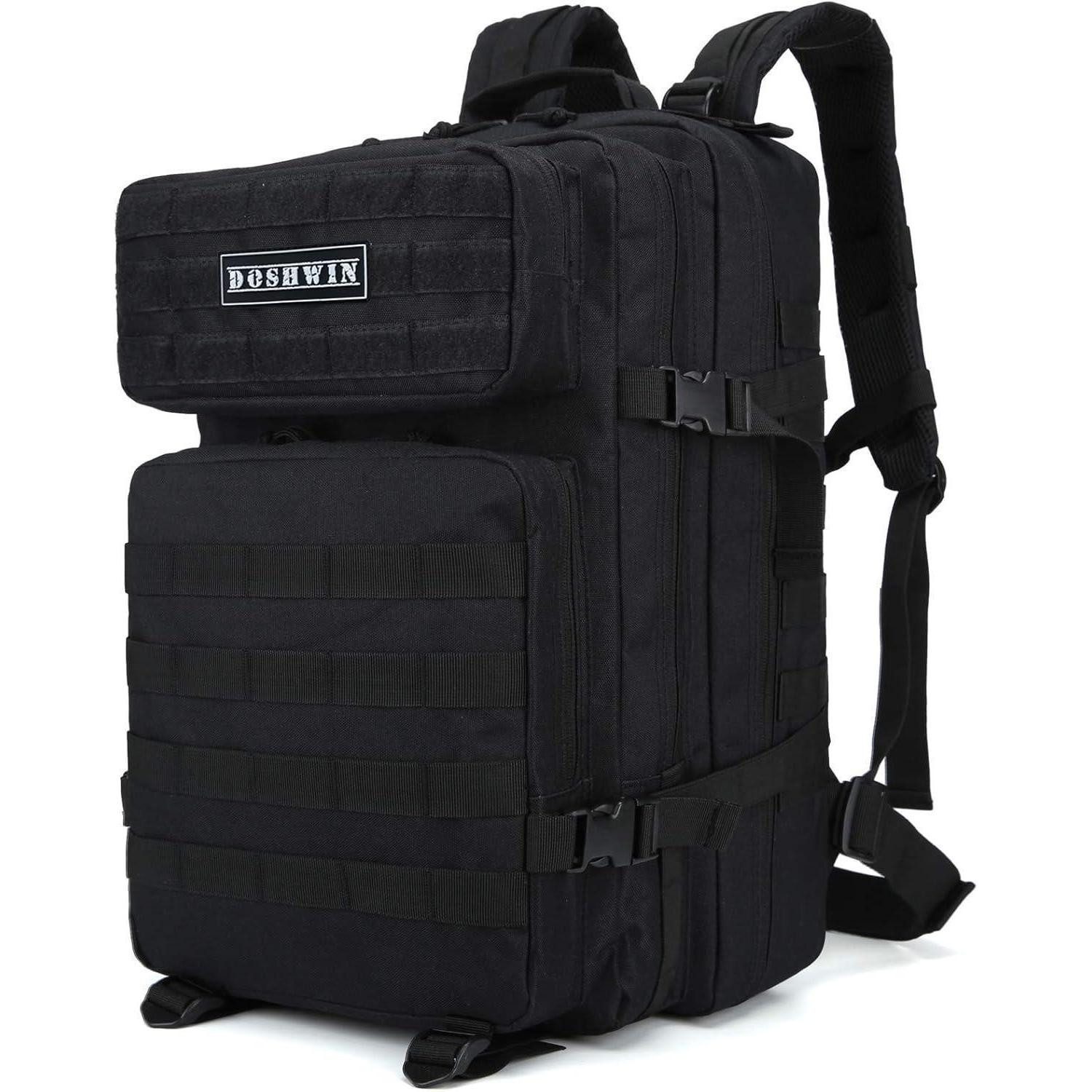 LuxusKollektion Rucksack Rucksack 40L taktisch Militär Survival Molle Fluchtrucksack Schwarz