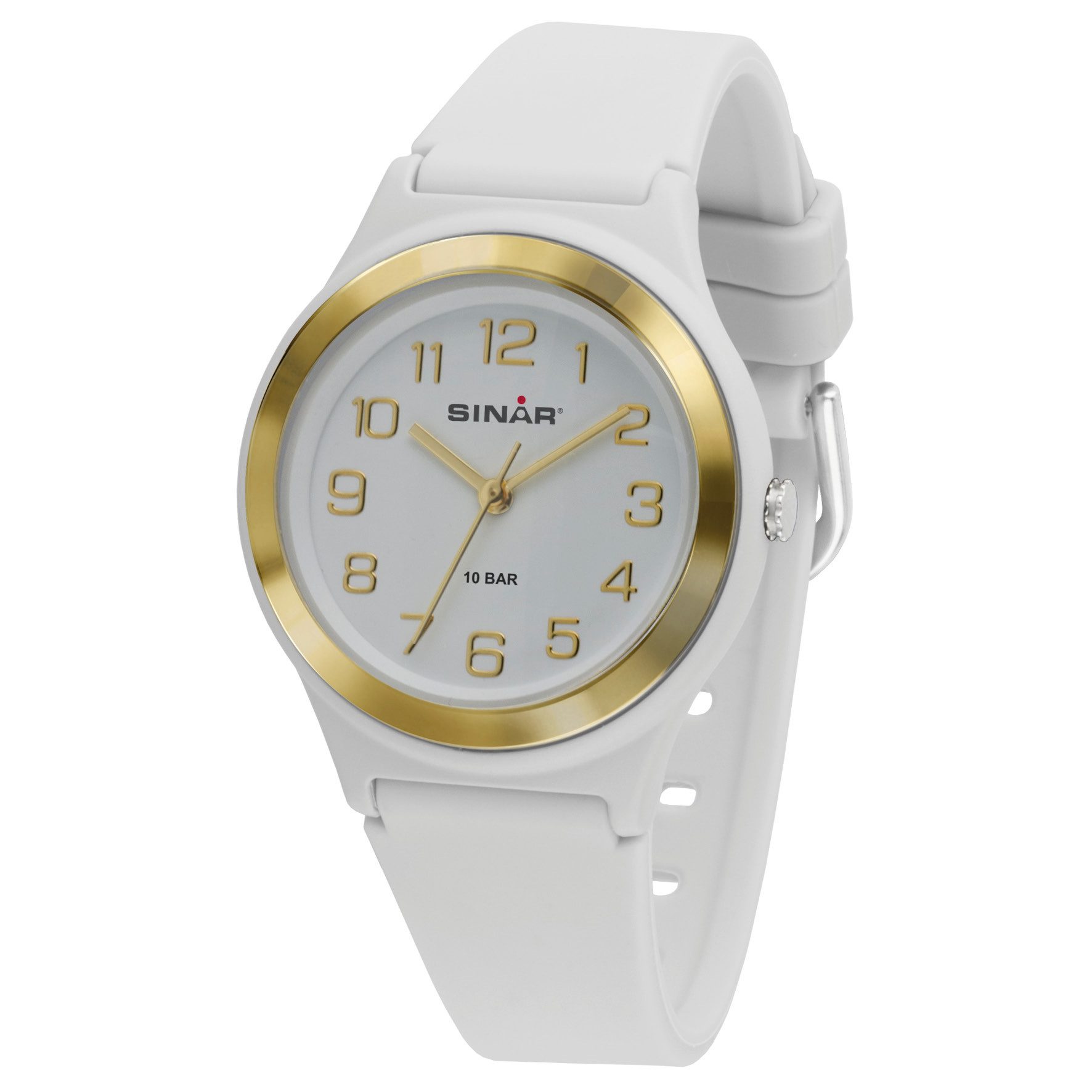 SINAR Quarzuhr XB-48 Jugend Armbanduhr Sportuhr Silikonband, analog sportlich modern Geschenkidee Jugend Ø 36 mm