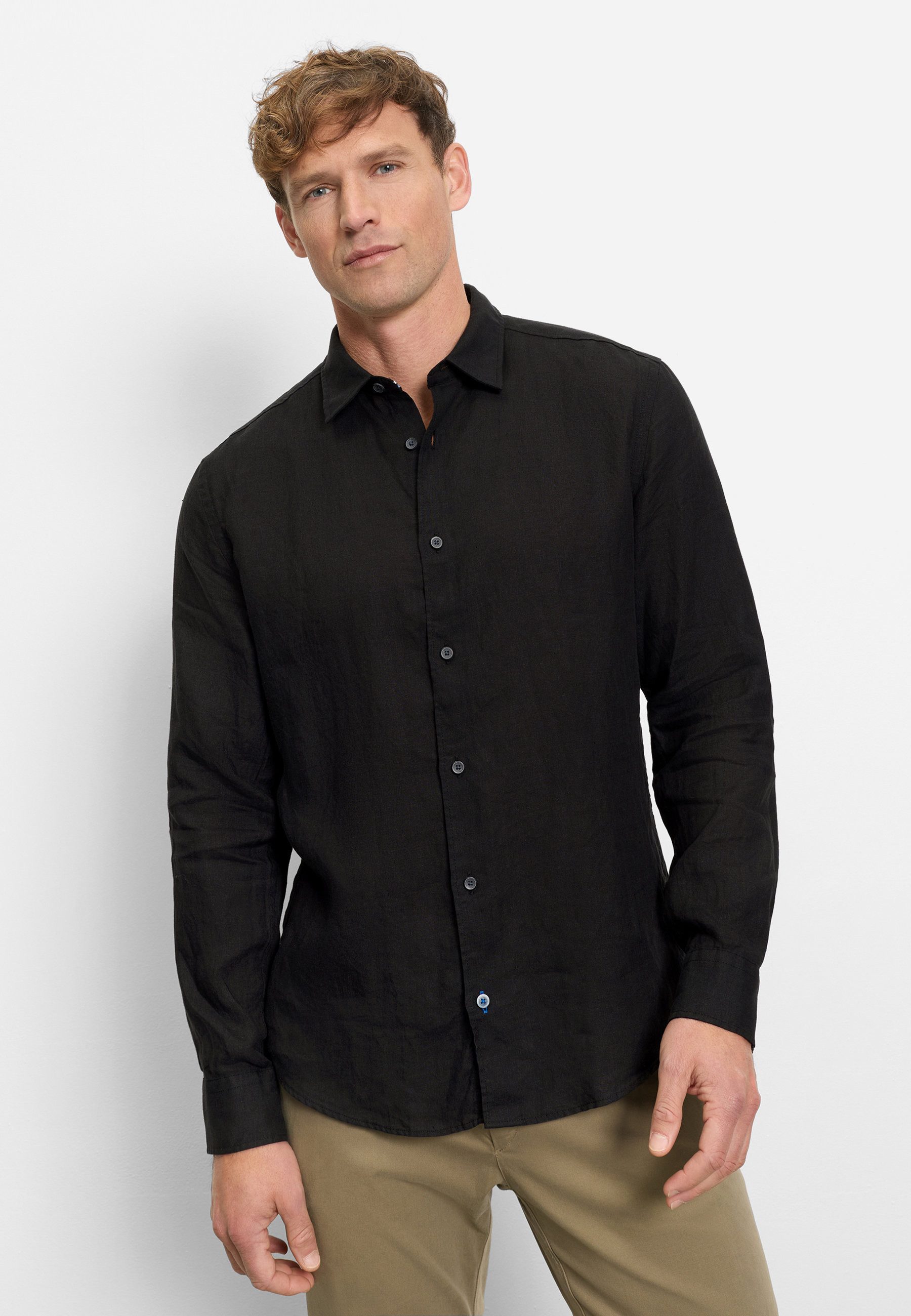 OLYMP Langarmhemd OLYMP Casual, Regular Fit, Kent