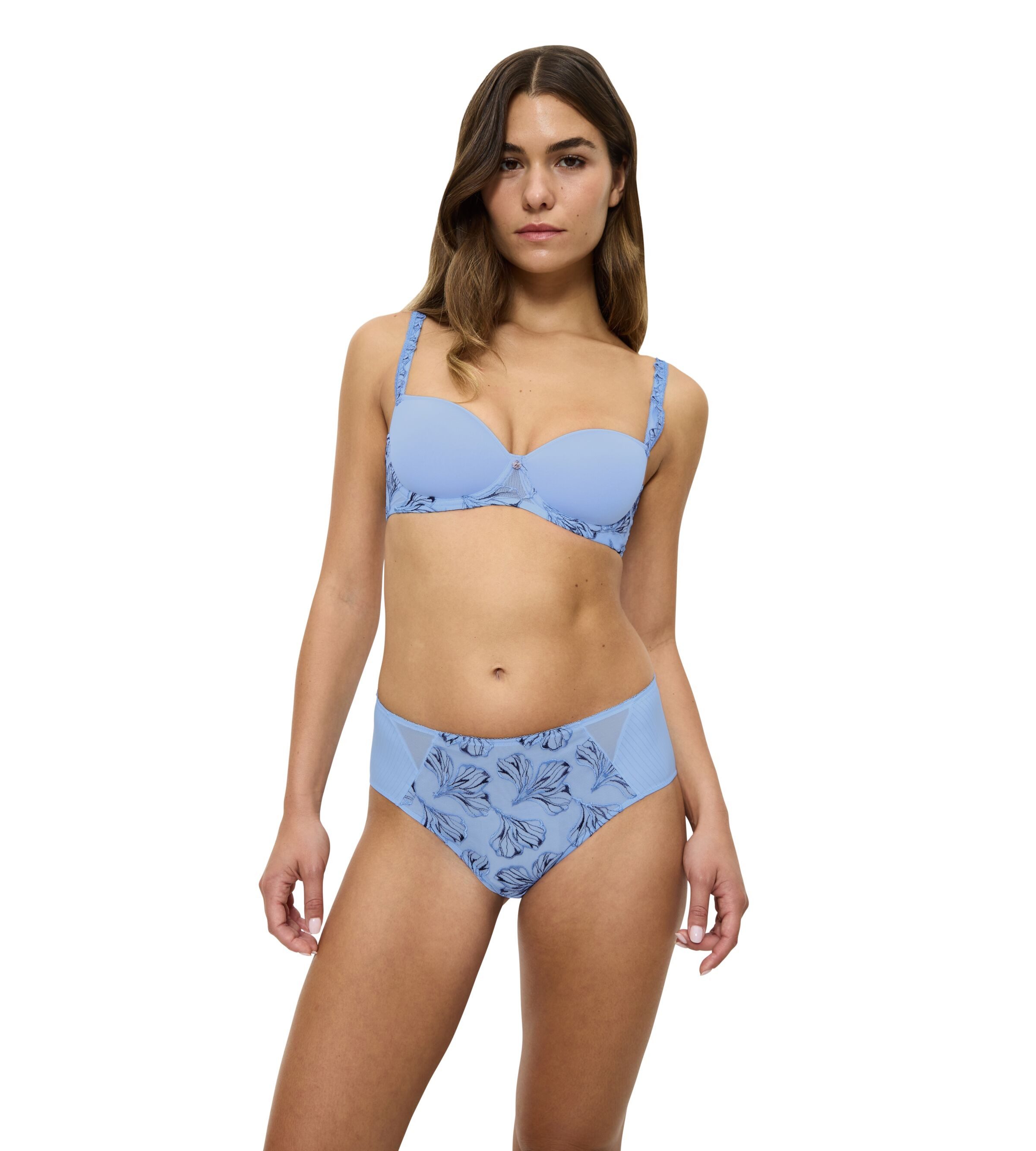 Triumph Maxislip Wild Iris Florale mehrfarbige Stickerei, hochgeschnitten, leicht formend