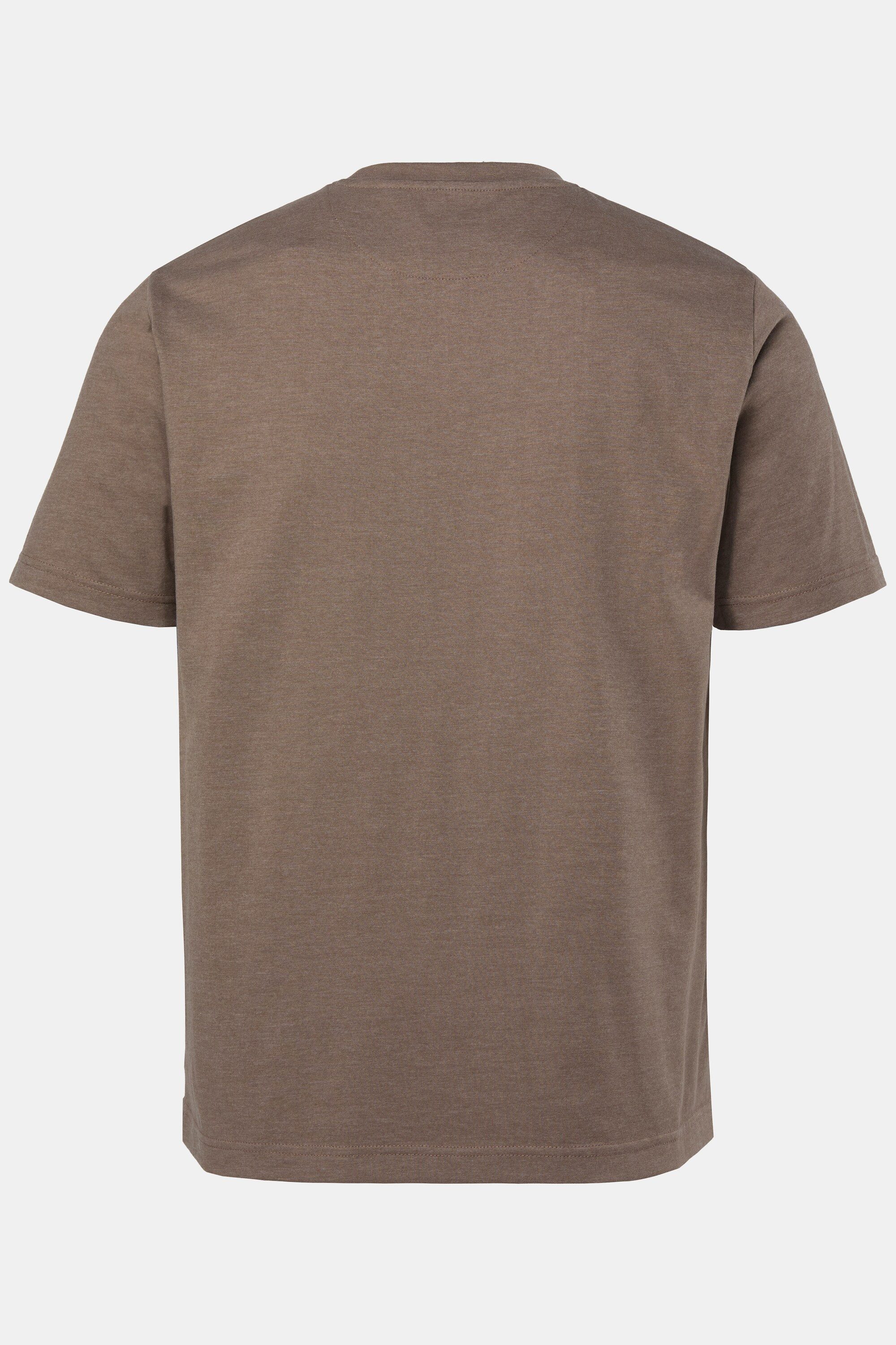 Men Plus T-Shirt T-Shirt Brustprint Halbarm Rundhals