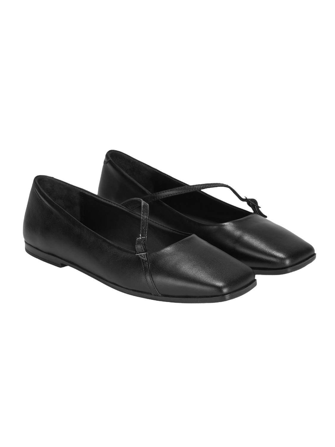 Desa Desa Damen-Ballerinas aus Leder – Synthetiksohle, flacher Absatz, atmu Ballettschuh