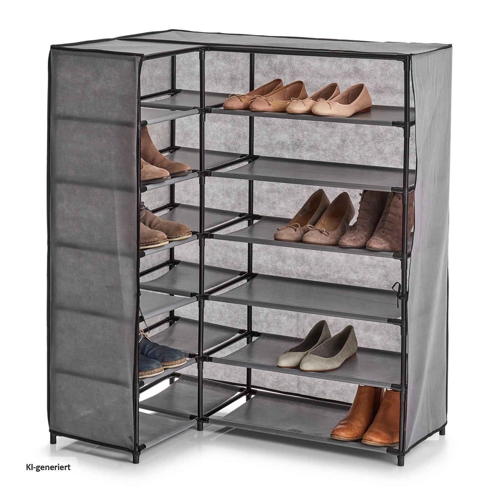 HTI-Living Schuhregal Eckregal Schuhregal, 1 Stück 1-tlg., begehbarer Kleiderschrank – Bild 2 von 5
