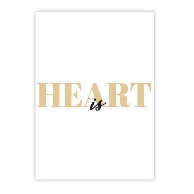 Close Up Poster Heart is Kunstdruck Din A4 21 x 29,7 cm