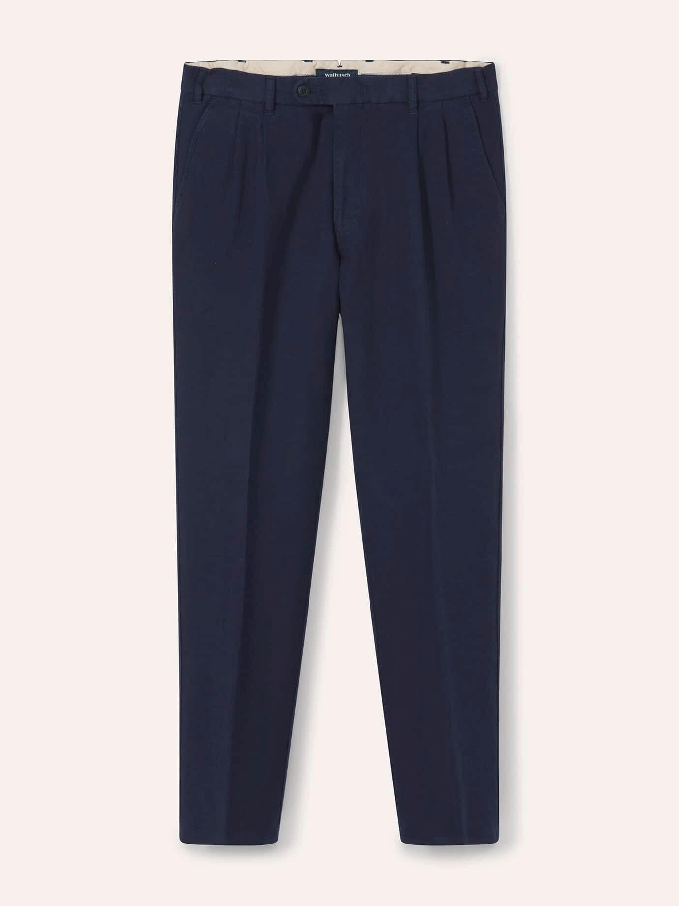 Walbusch Chinohose Herren Premium Leinen-Chino bequemer Tapered Fit pflegeleicht Mit Ceramica-Faser, Flex-Bund, Hemdenstopper, atmungsaktive Sommerhose