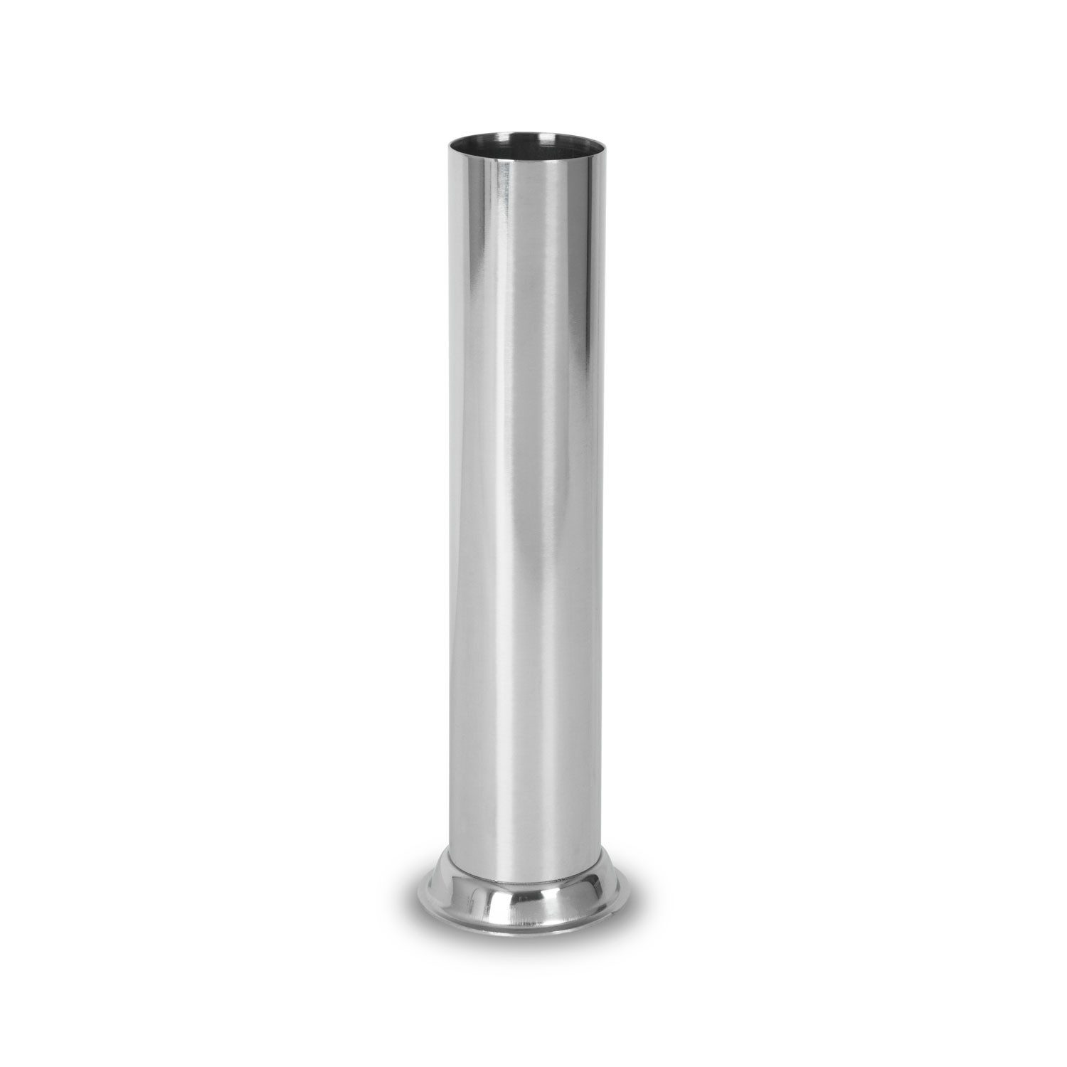 vertes Wurstfüllaufsatz Fülltülle Ersatzteil aus Edelstahl für Wurstfüller, 38mm Rohr-, 53mm Flansch-Durchmesser, 188mm Länge