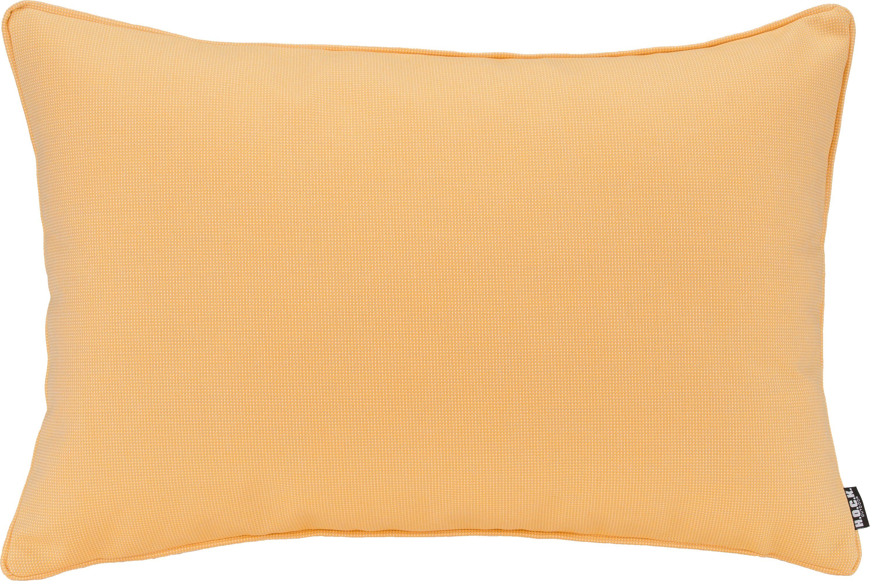 H.O.C.K. Dekokissen Sparkle, einfarbig, Wendekissenhülle mit Füllung, 1 Stück gelb