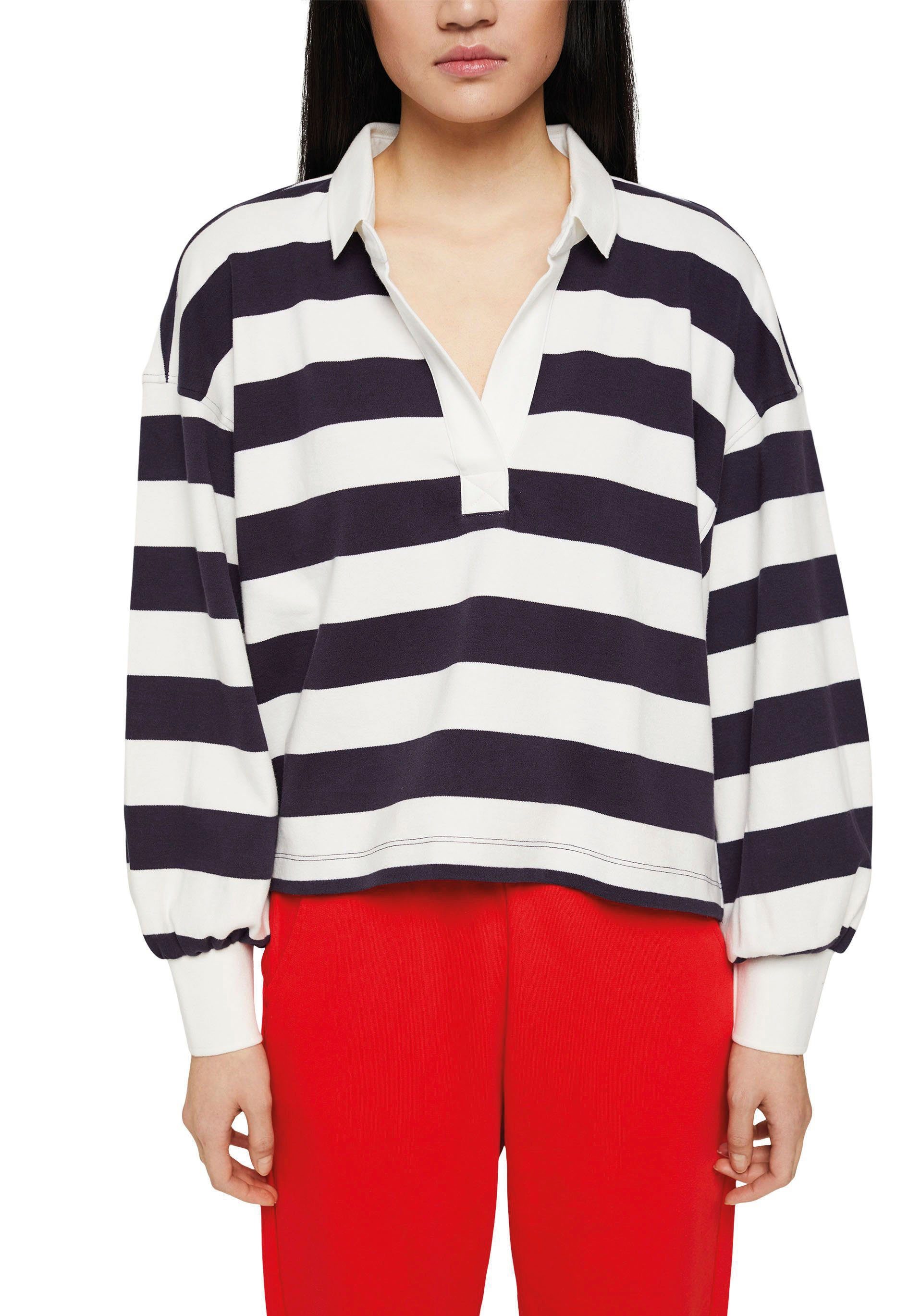 Damen Pullover edc by Esprit Sweatshirt in Streifenoptik