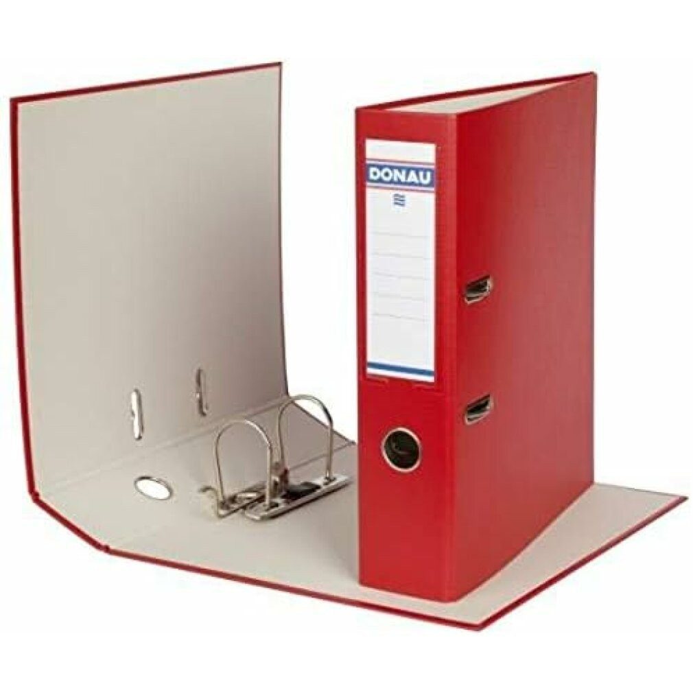 DONAU Aktenordner Klassik Ordner rot Karton 7,5 cm DIN A4