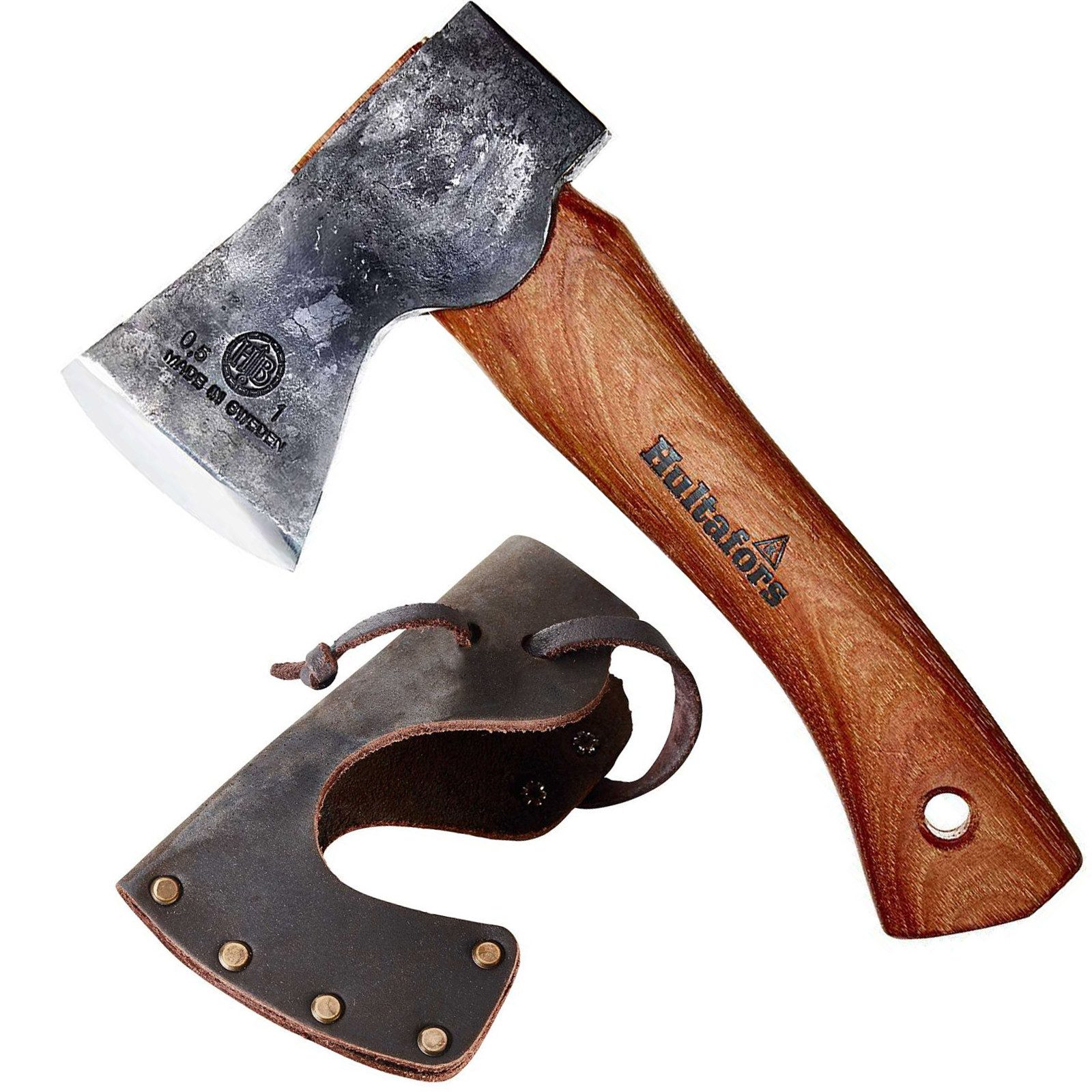 Hultafors Universalaxt Mini Beil Agelsjön Handbeil Outdoor Axt, Hickory Holz Kohlenstoff Stahl
