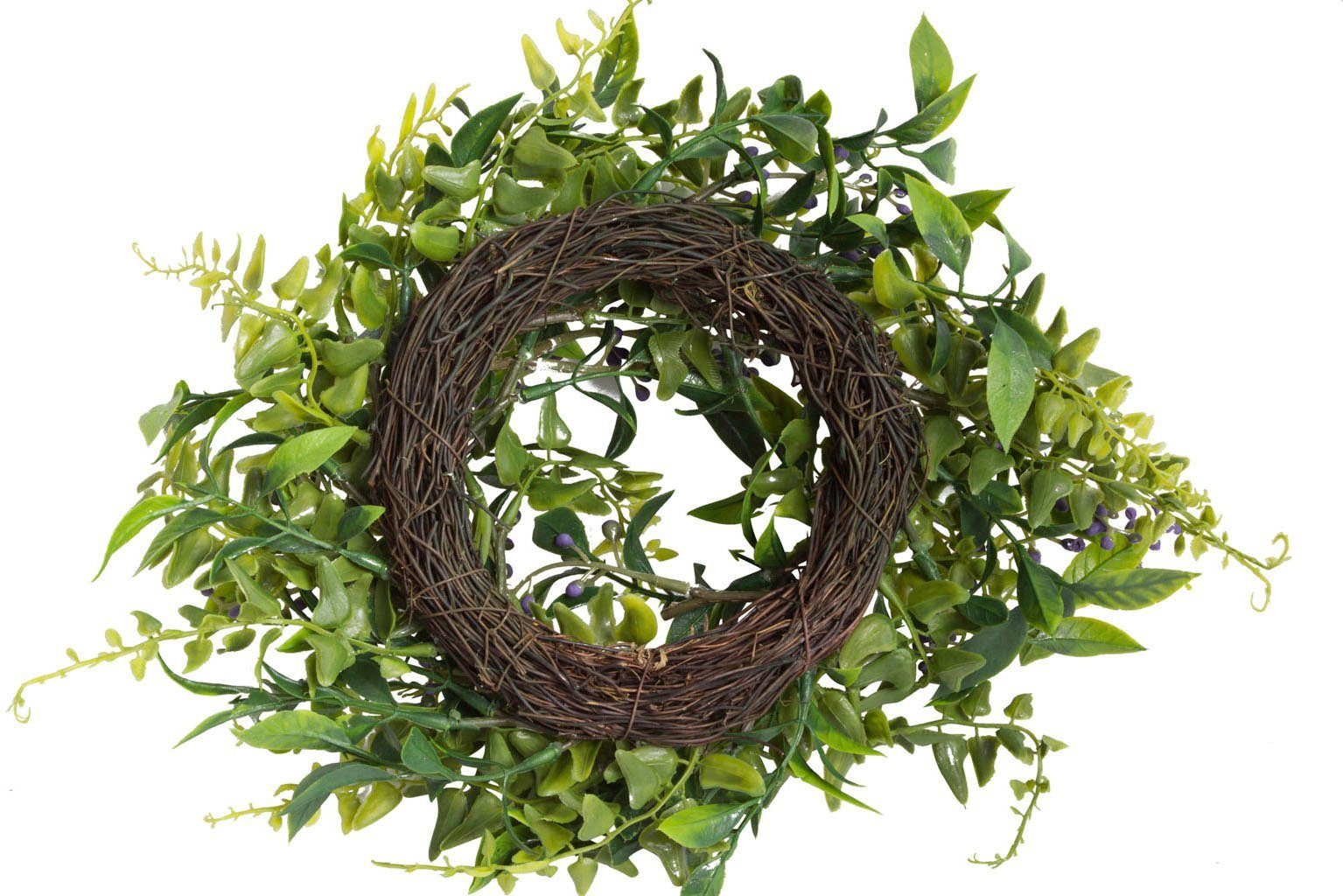 Kunstkranz »Grünblätter Kranz« Grünblätter, Botanic-Haus, Höhe 8 cm-HomeTrends