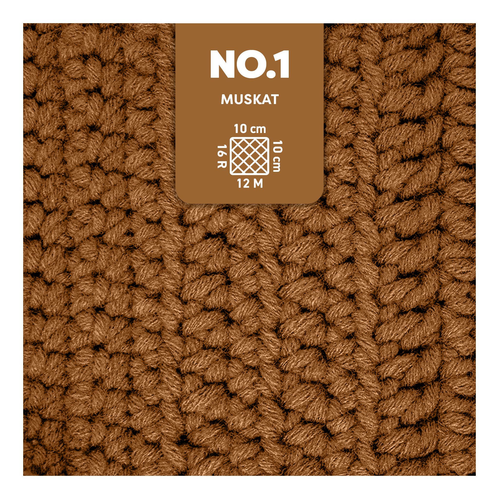 Thumbnail - myboshi No.1 Wolle, Mützenwolle Häkelwolle, 55 m (No.1 Wolle Original Schnellstrickwolle), Uni