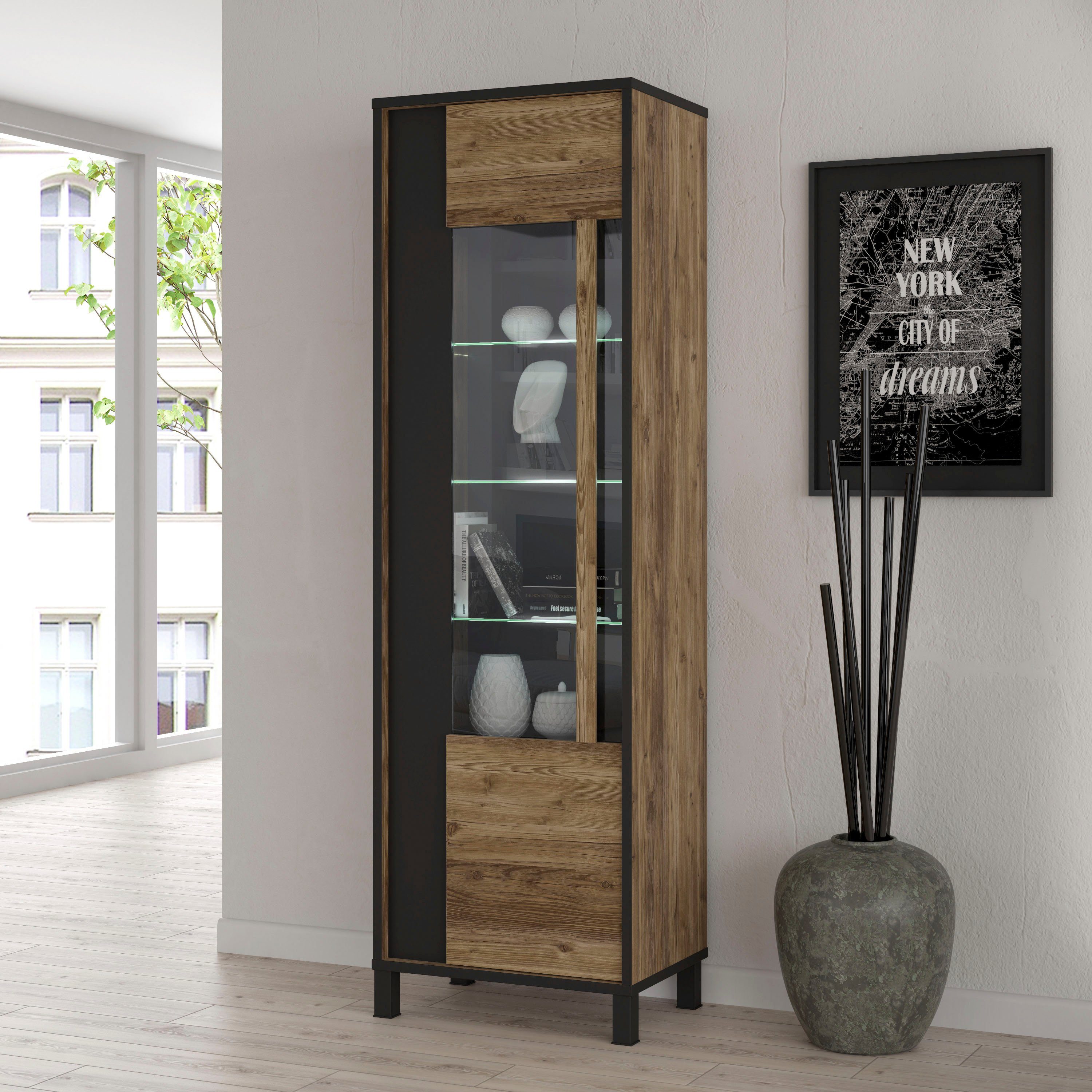 ca. FORTE 194 cm Höhe Hayato Vitrine