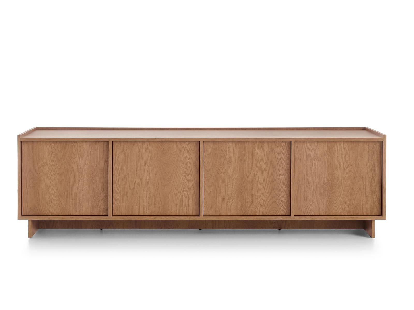 Compleo TV-Schrank Eiche Karamell KELLOS, Lowboard 195 cm, Japandi design