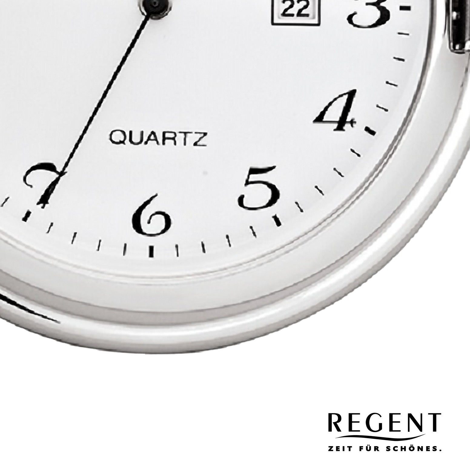 Regent Taschenuhr Regent Herren Taschenuhr Analog Gehäuse, (Analoguhr), Herren Taschenuhr rund, extra groß (ca. 51mm), Metall, Elegant – Bild 3 von 5