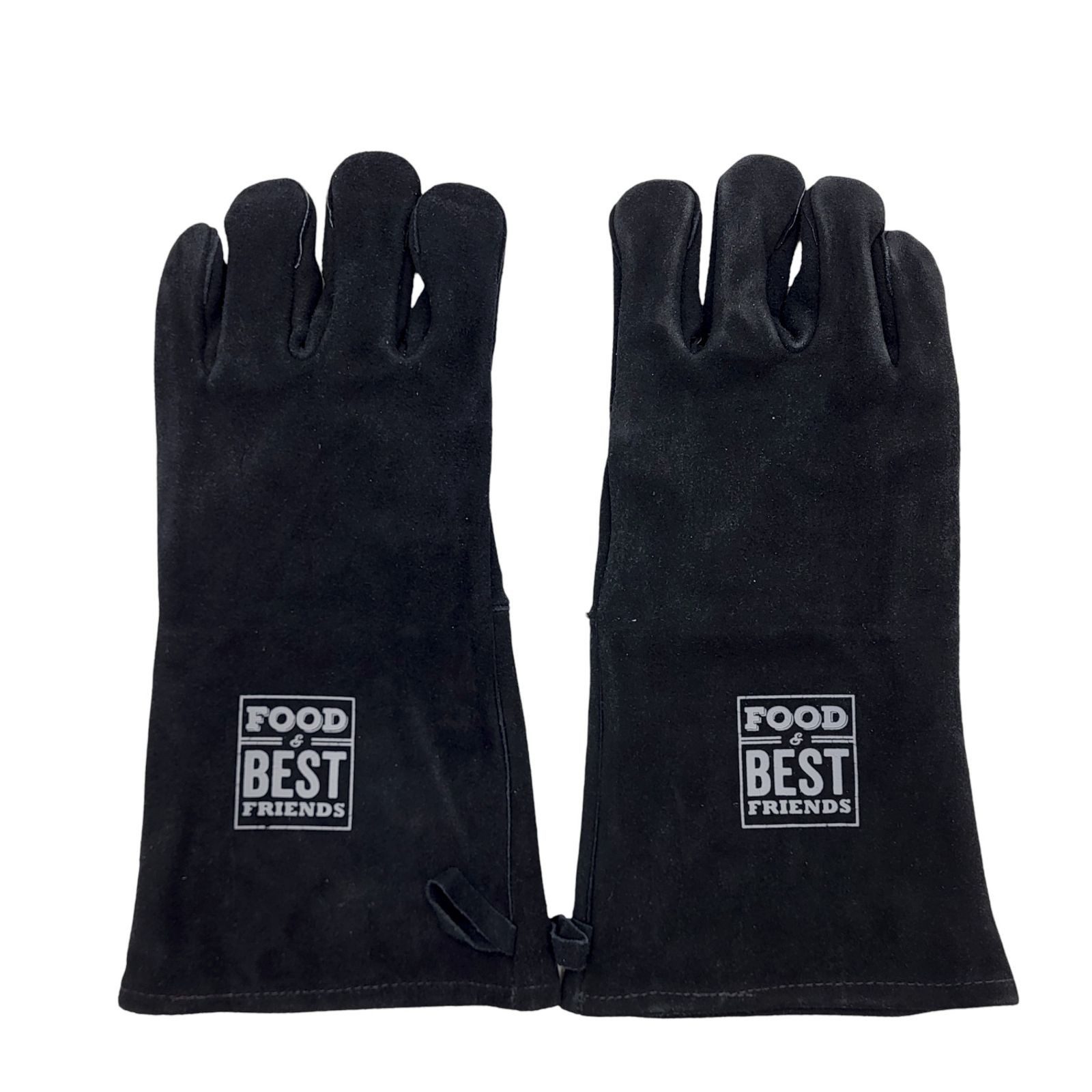 Jungfleisch Grillhandschuhe FOOD & BEST FRIENDS Premium Grillhandschuh Ofenschutzhandschuh Schwarz