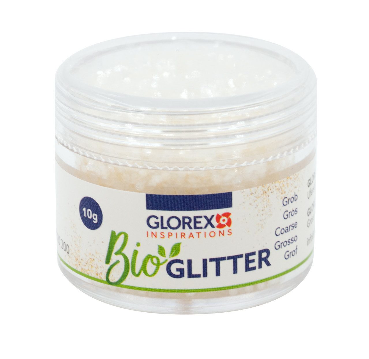 Glorex Streuglitzer Glorex Bio Glitter grob weiß 10 g