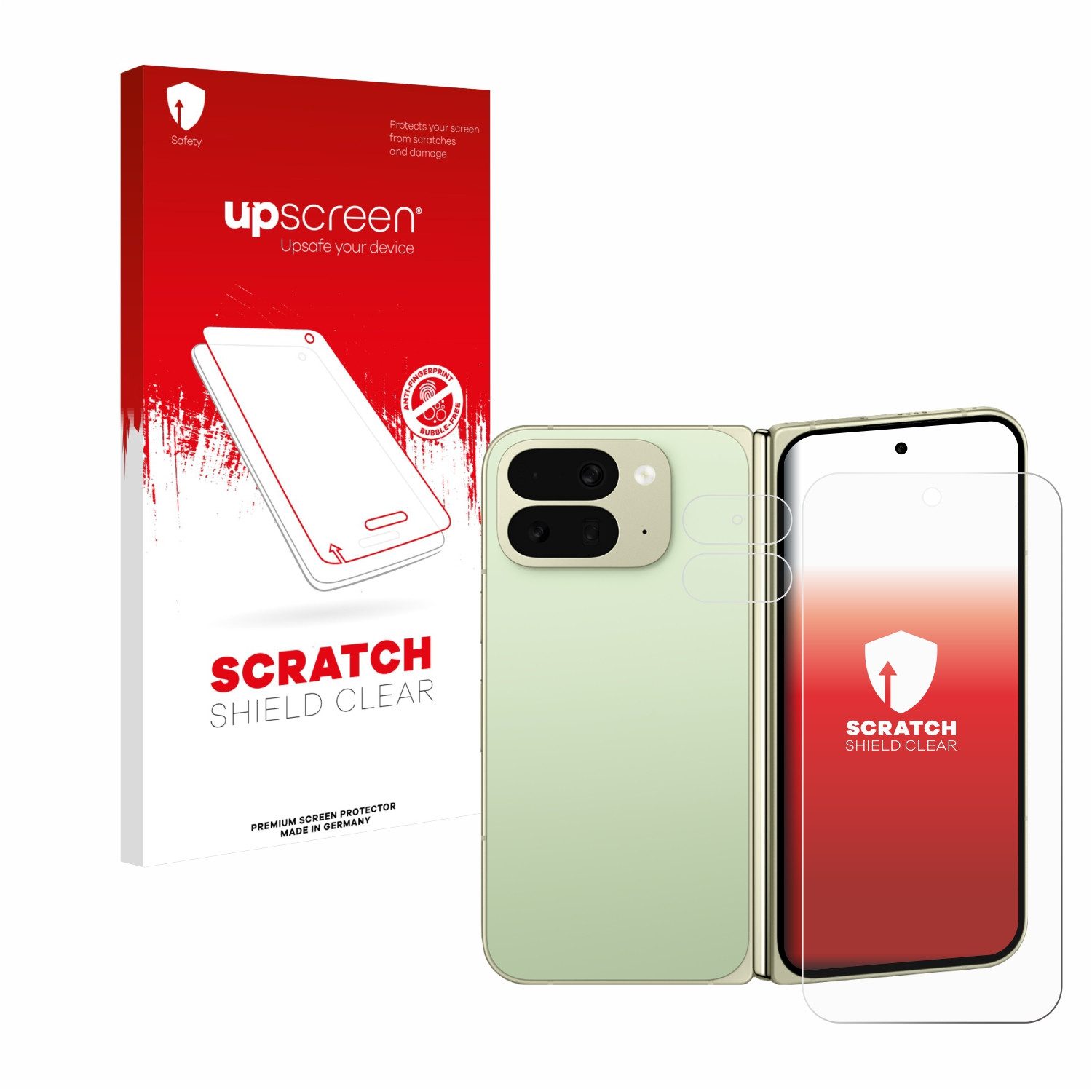 upscreen Displayschutzfolie Schutzfolie für Google Pixel 10 Pro Fold (Display+Kamera), Displayschutz Schutz Folie Klar Transparent
