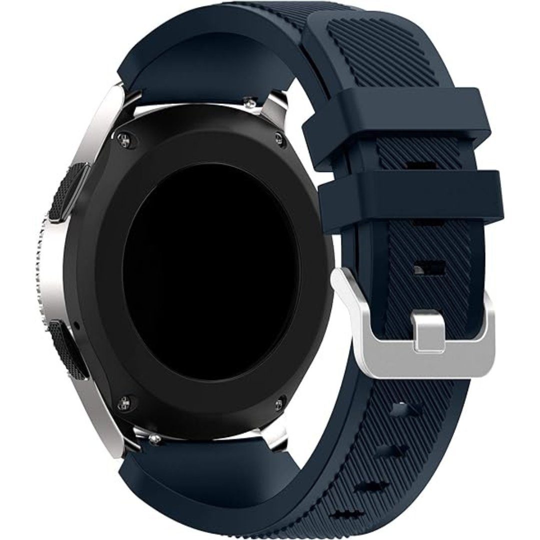 SmartUP Uhrenarmband Für Samsung Galaxy Watch 6 5 4 Pro Classic Gear S3 / S2 / Frontier #3 Mitternachtsblau