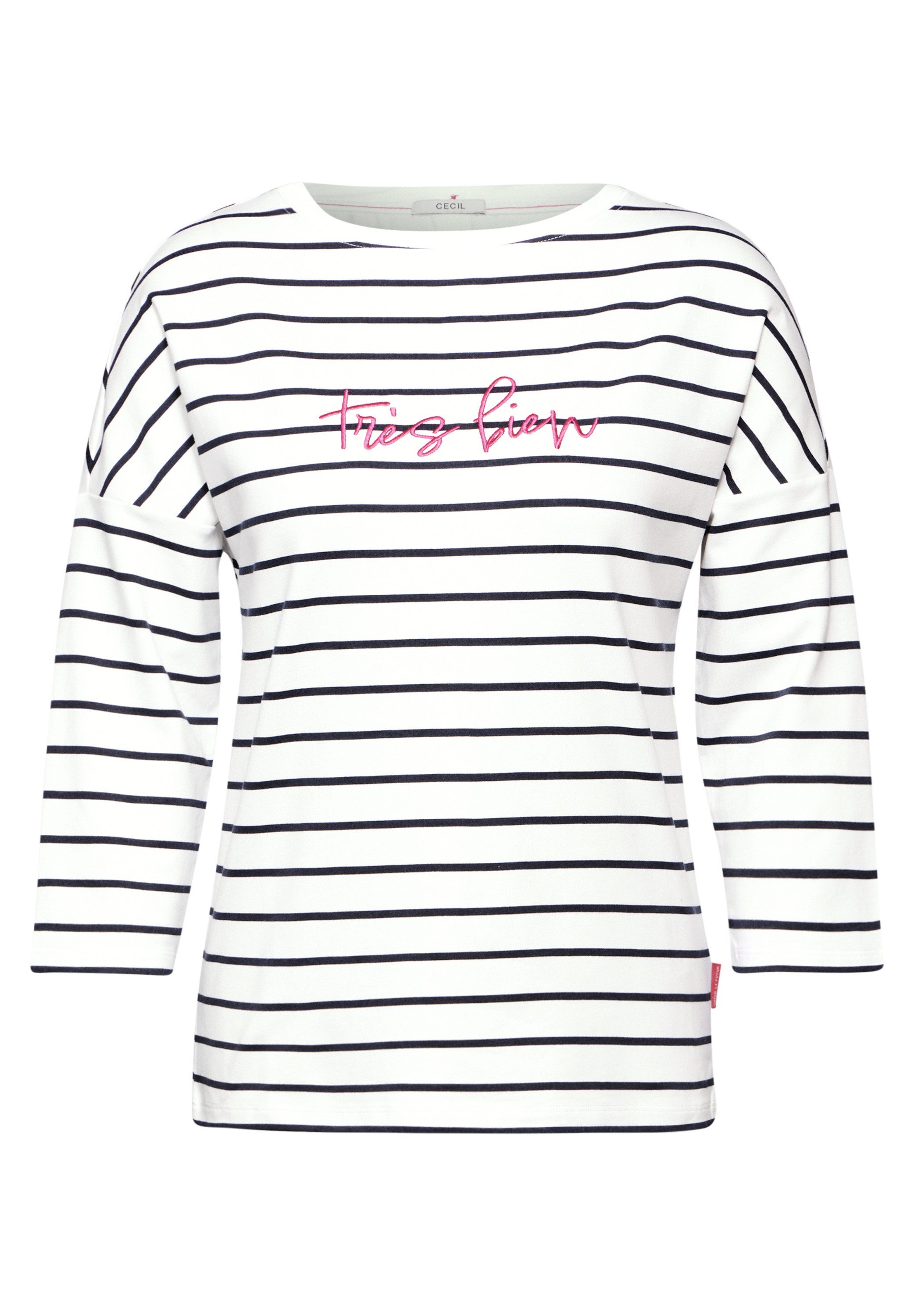 CECIL 3/4-Arm-Shirt mit 3/4 Ärmeln