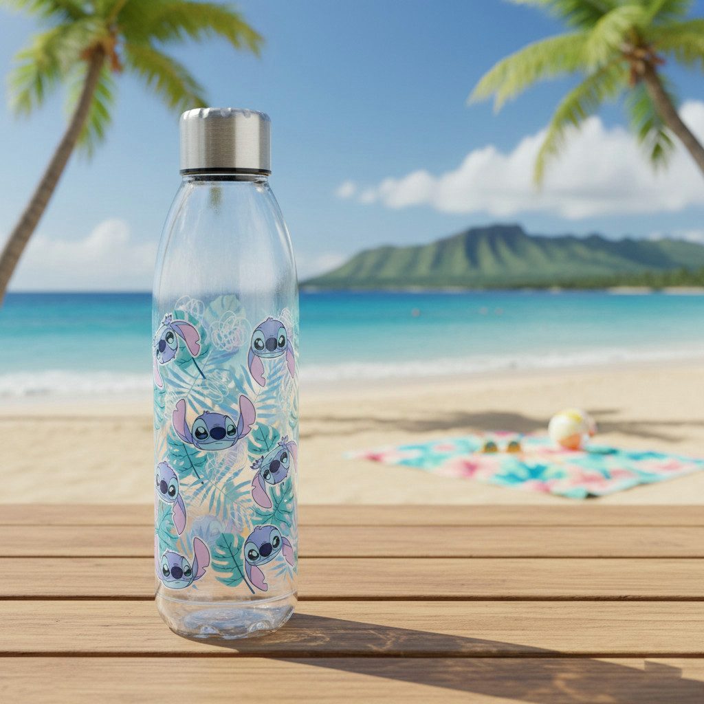 Disney Trinkflasche Disney Stitch Wasserflasche Trinkflasche Flasche XL 980 ml