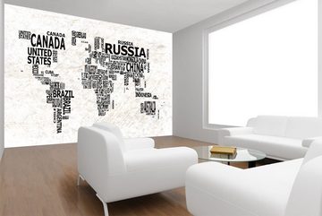 WandbilderXXL Fototapete Weltkarte 21, glatt, Weltkarte, Vliestapete, hochwertiger Digitaldruck, in verschiedenen Größen