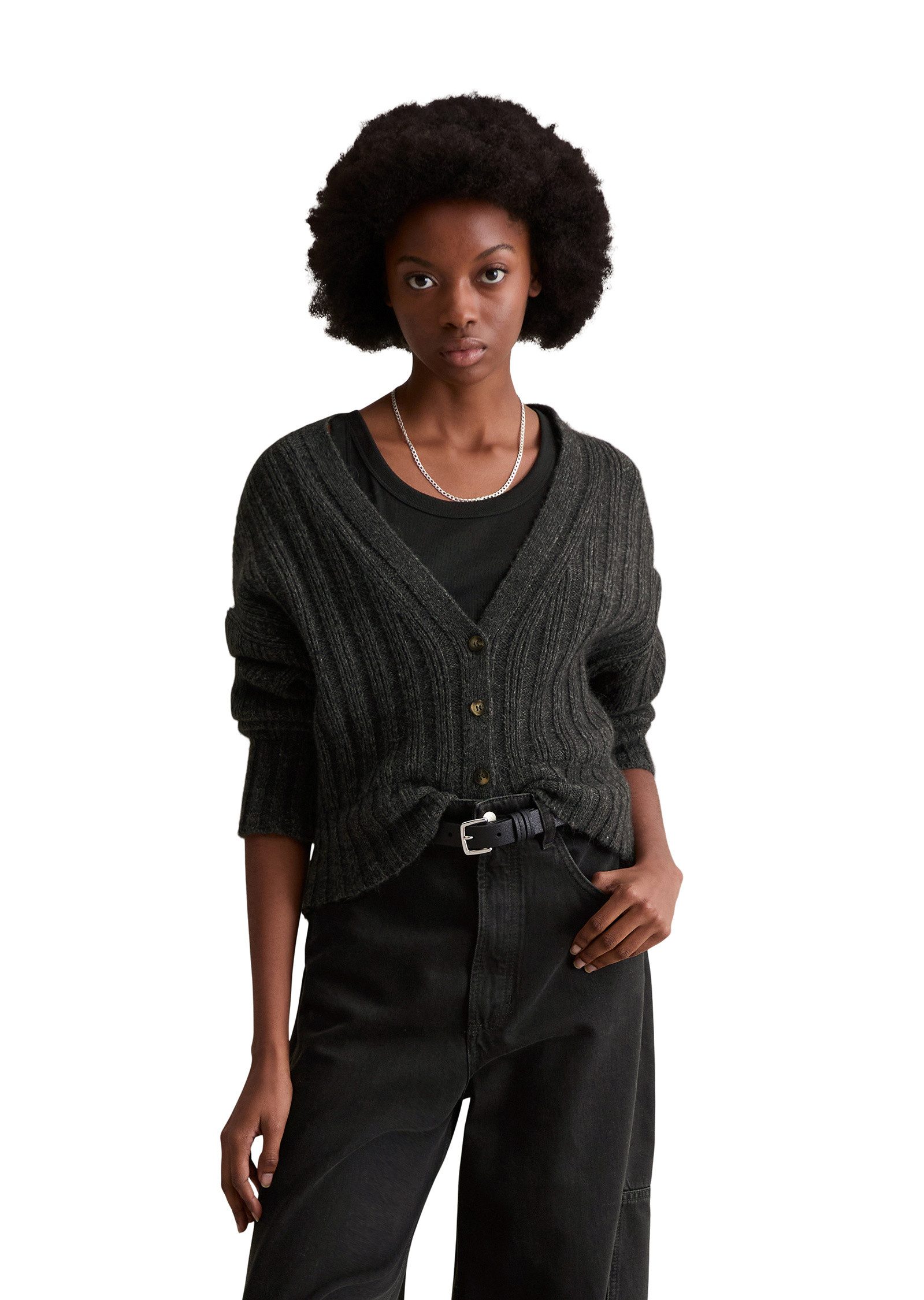 Marc O'Polo DENIM Cardigan aus edlem Wolle-Alpakawolle-Mix