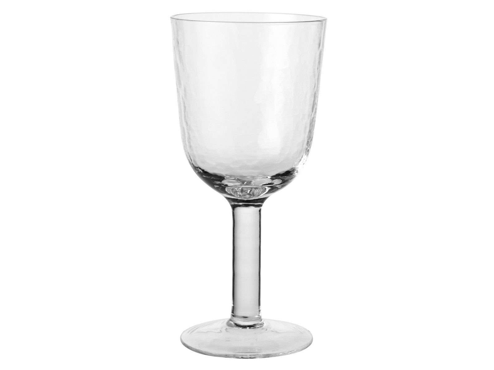 Rotweinglas Hammered Rotweingläser klar 0,4l 4er Set