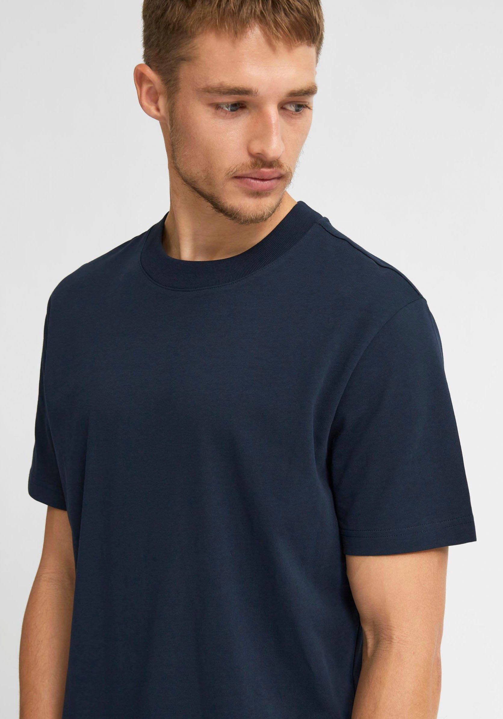 SE T-Shirt Blazer HOMME Navy Rundhalsshirt SELECTED
