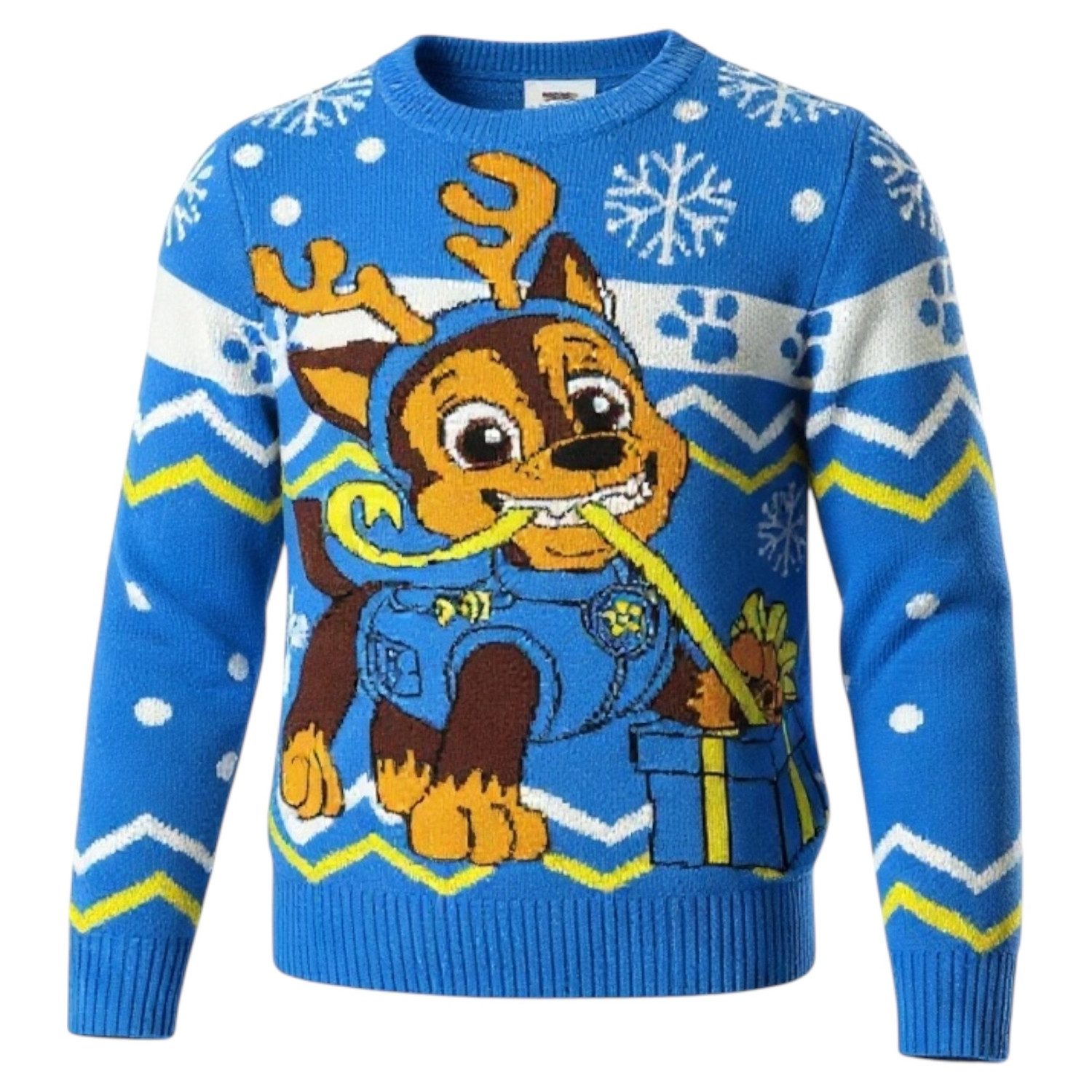 Weihnachtspullover Paw Patrol Winterpullover Chase Winter Strick Pullover Ugly Sweater