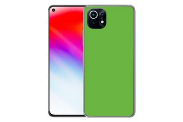 MuchoWow Handyhülle Grün - Farben - Natur, Phone Case, Handyhülle Xiaomi Mi 11, Silikon, Schutzhülle
