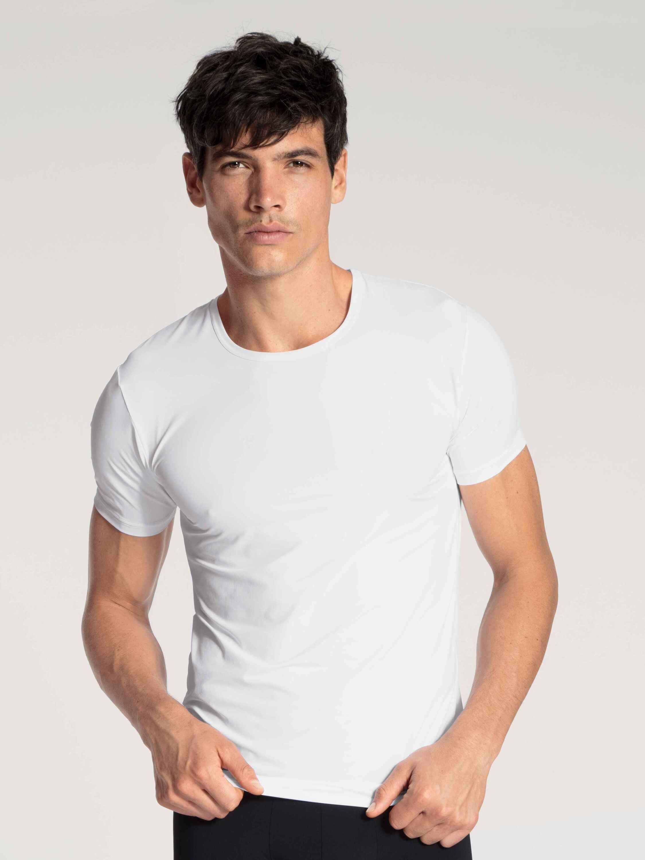 CALIDA Unterziehshirt T-Shirt, Rundhals (1-St) weiss | Unterhemden