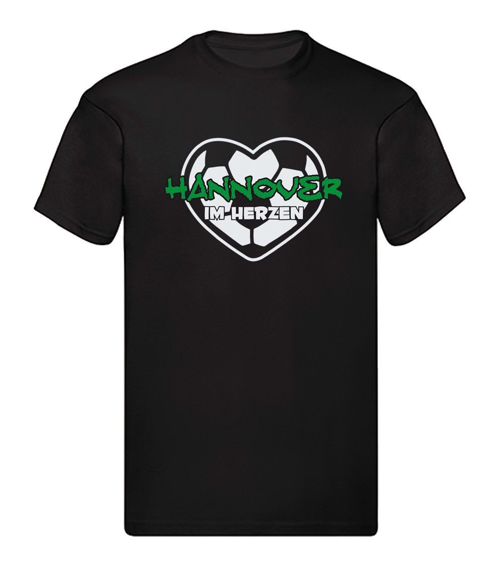 G-graphics T-Shirt Hannover im Herzen (1-tlg) Herren T-Shirt mit einem Motiv für den echten Fan
