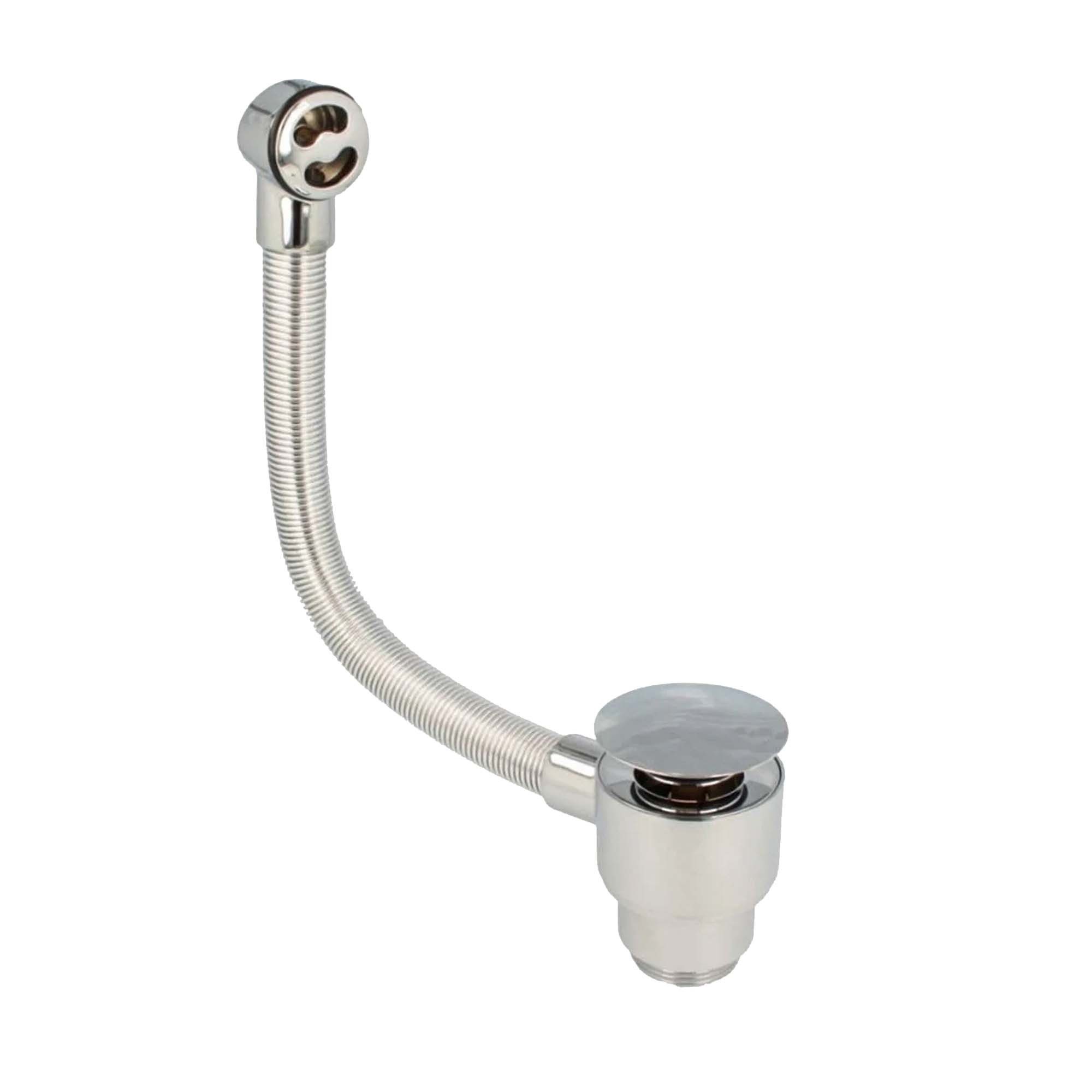 tecuro Ablaufgarnitur Ablaufgarnitur mit Pushfunktion für Waschtisch mit Überlauf