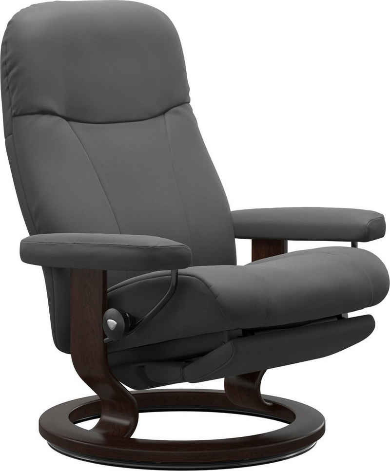 Stressless® Relaxsessel Garda, verstellbar, optional 2-motorisch, Größe M & L, Gestell Braun