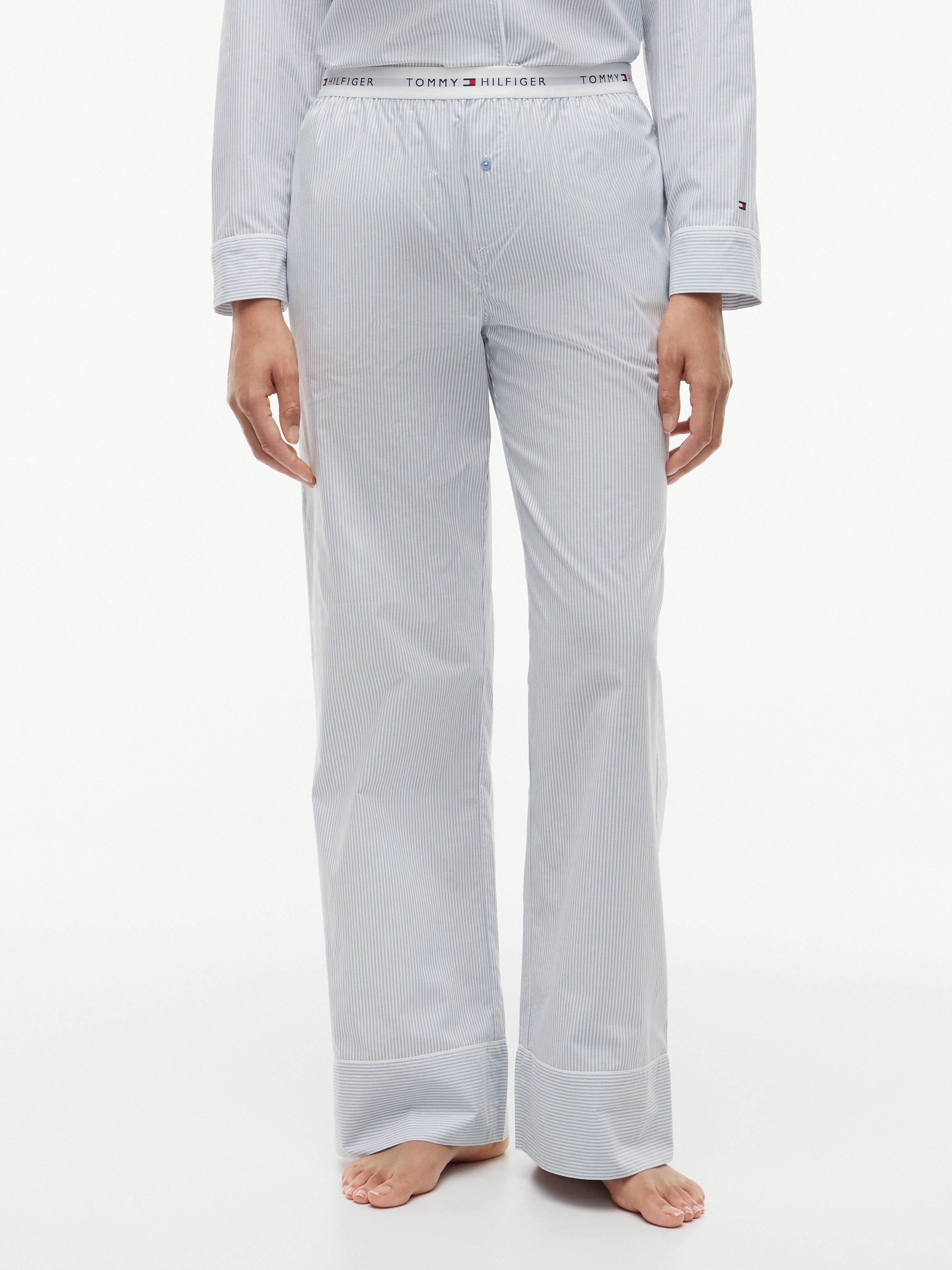 Tommy Hilfiger Underwear Pyjamahose POPLIN PANTS aus Baumwoll-Popeline