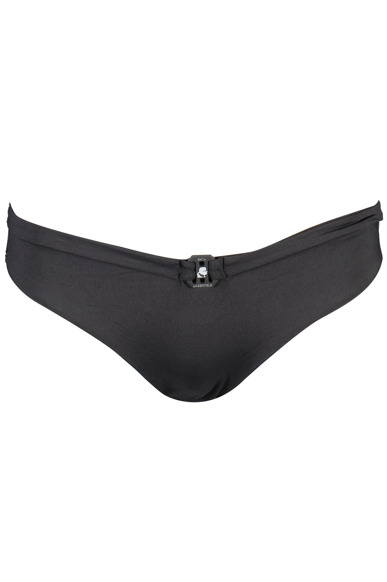 KARL LAGERFELD Badeanzug Elegantes Damen Badehosen-Unterteil in Schwarz mit Kontrastdetails