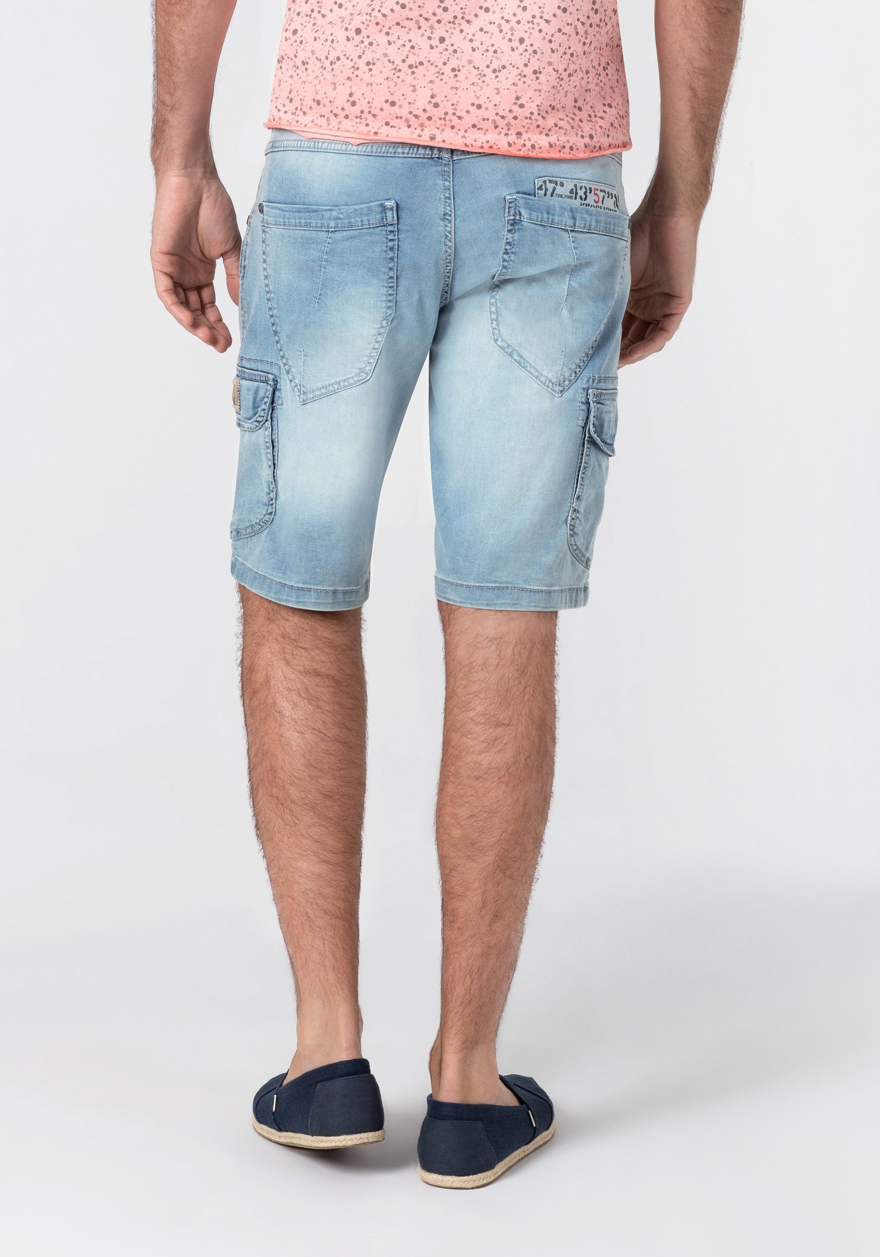 TIMEZONE Cargoshorts Kurzes Design Denim Mid Waist Regular RykerTZ Short