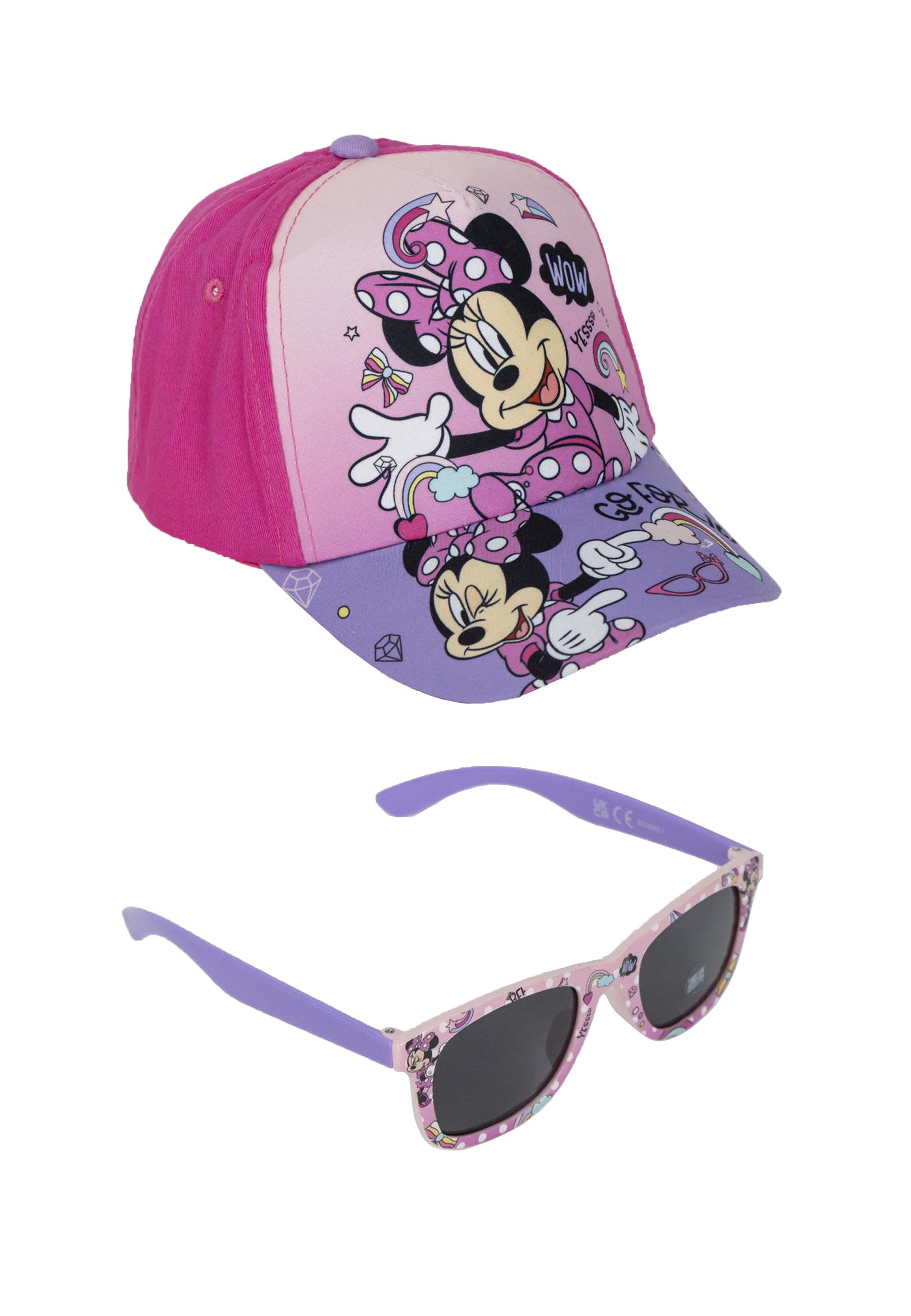 Baseball Cap Mädchen Kinder Set Kappe + Sonnenbrille